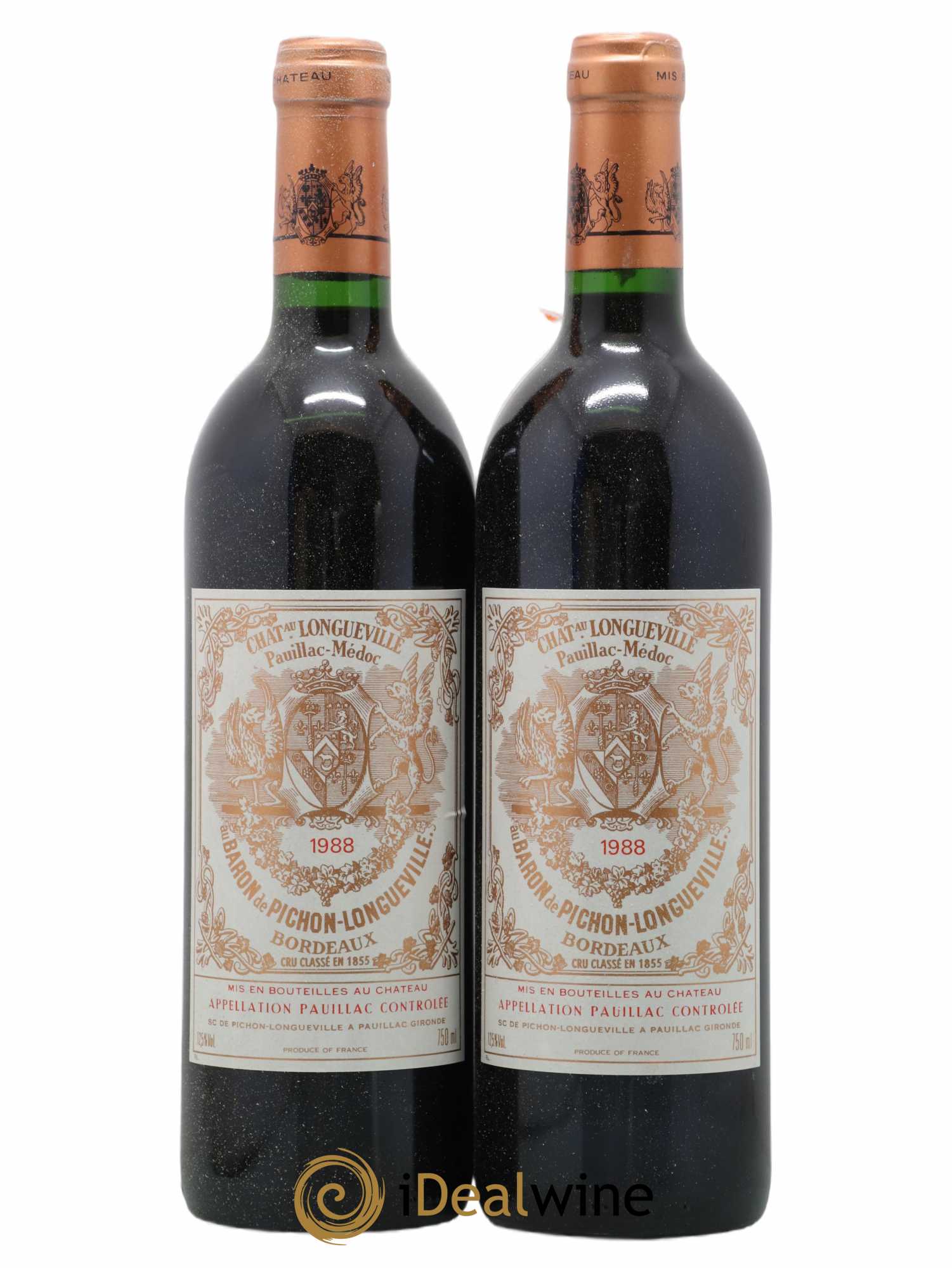 Pichon Longueville Baron 2ème Grand Cru Classé 1988 - Lot de 2 bouteilles - 0