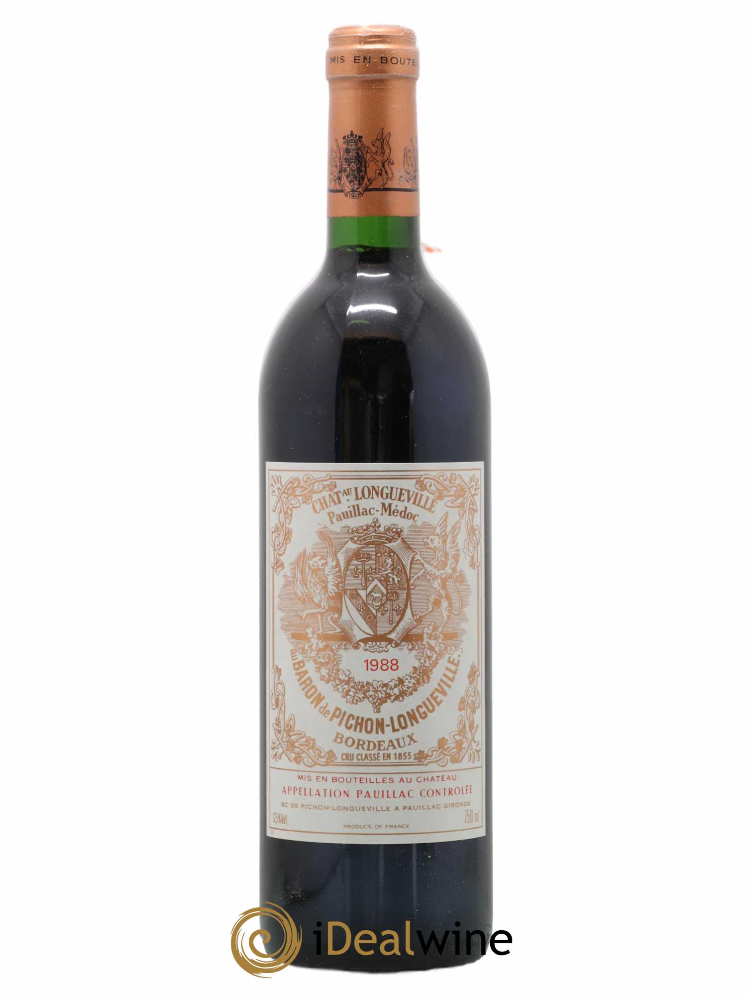 Pichon Longueville Baron 2ème Grand Cru Classé 1988 - Lot de 1 bouteille - 0