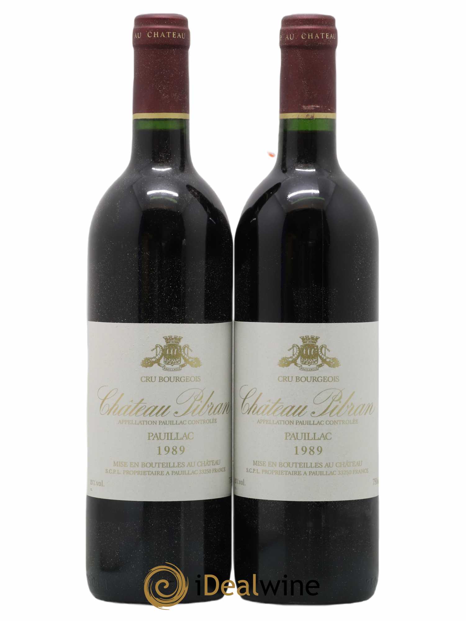 Château Pibran 1989 - Lot de 2 bouteilles - 0