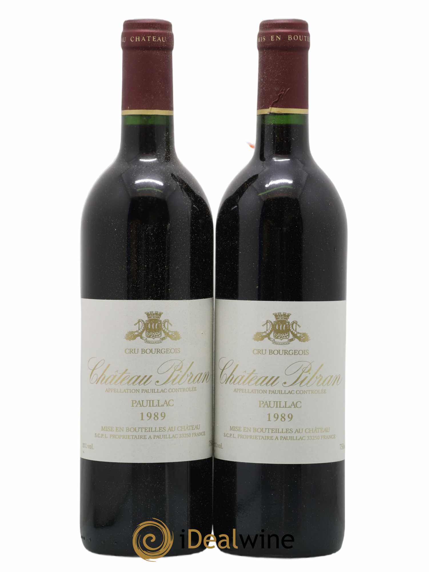 Château Pibran 1989 - Lot de 2 bouteilles - 0
