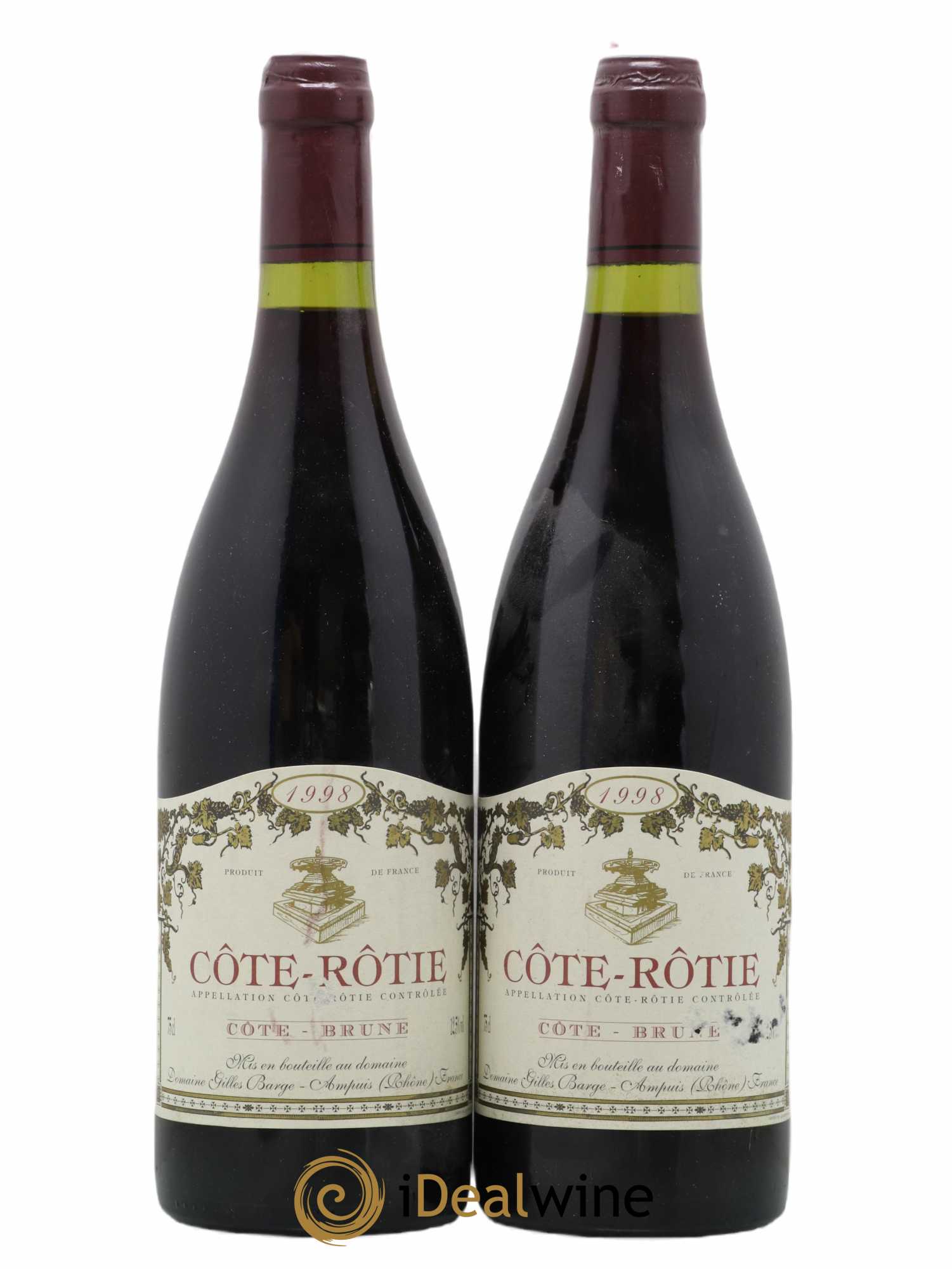 Côte-Rôtie Côte-Brune Barge (Domaine) 1998 - Lot de 2 bouteilles - 0
