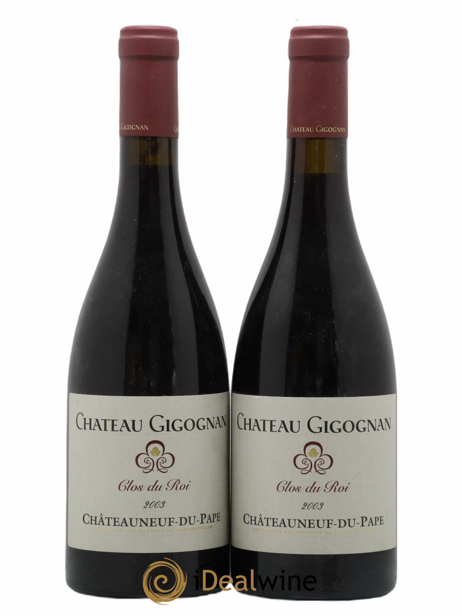 Châteauneuf-du-Pape Château Gigognan Clos Du Roi 2003 - Posten von 2 Flaschen - 0