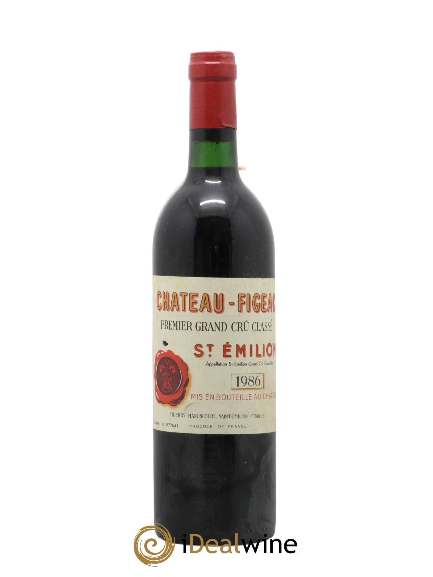 Château Figeac 1er Grand Cru Classé A 1986 - Lot de 1 bouteille - 0