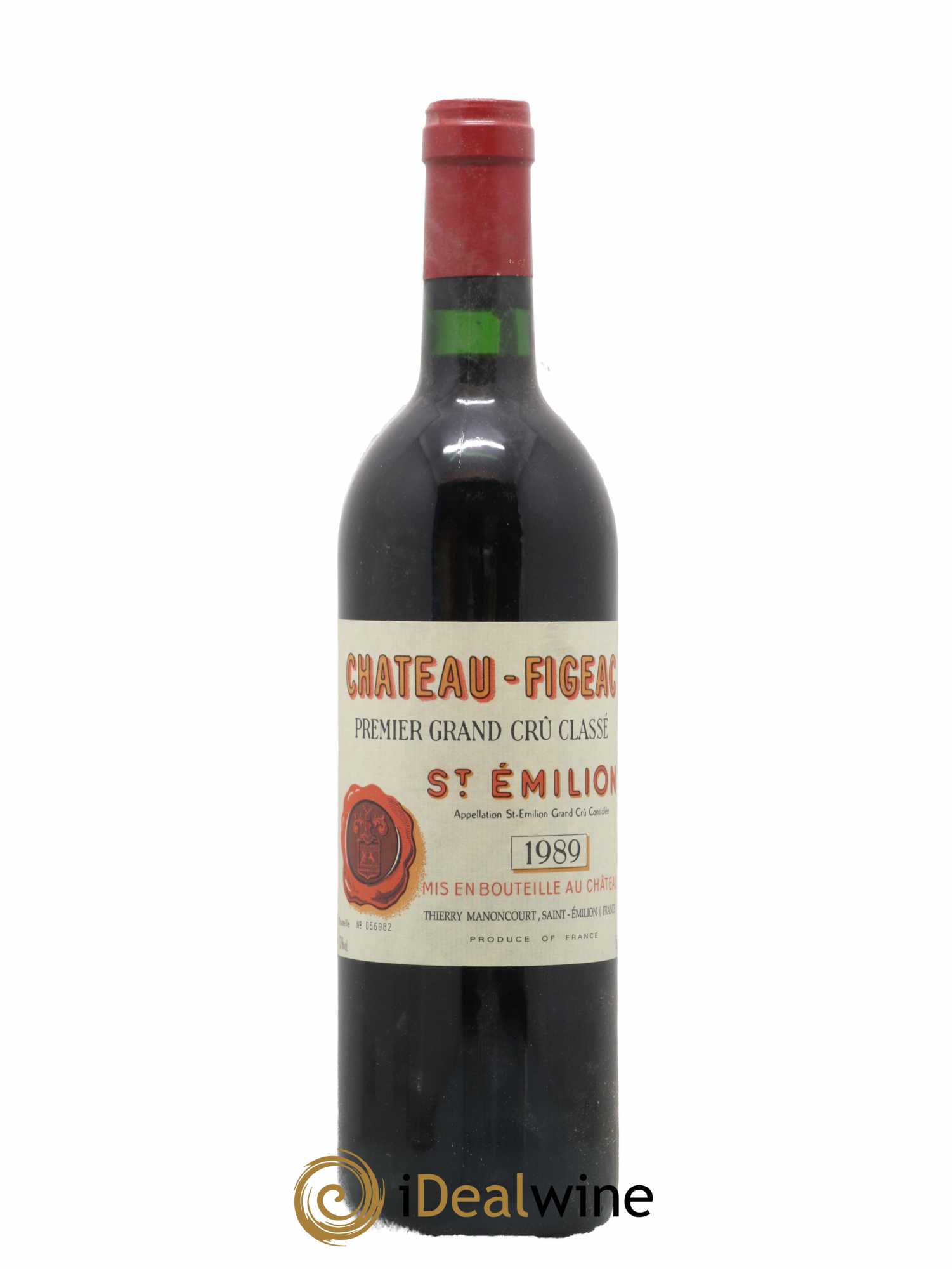 Château Figeac 1er Grand Cru Classé A 1989 - Lot de 1 bouteille - 0