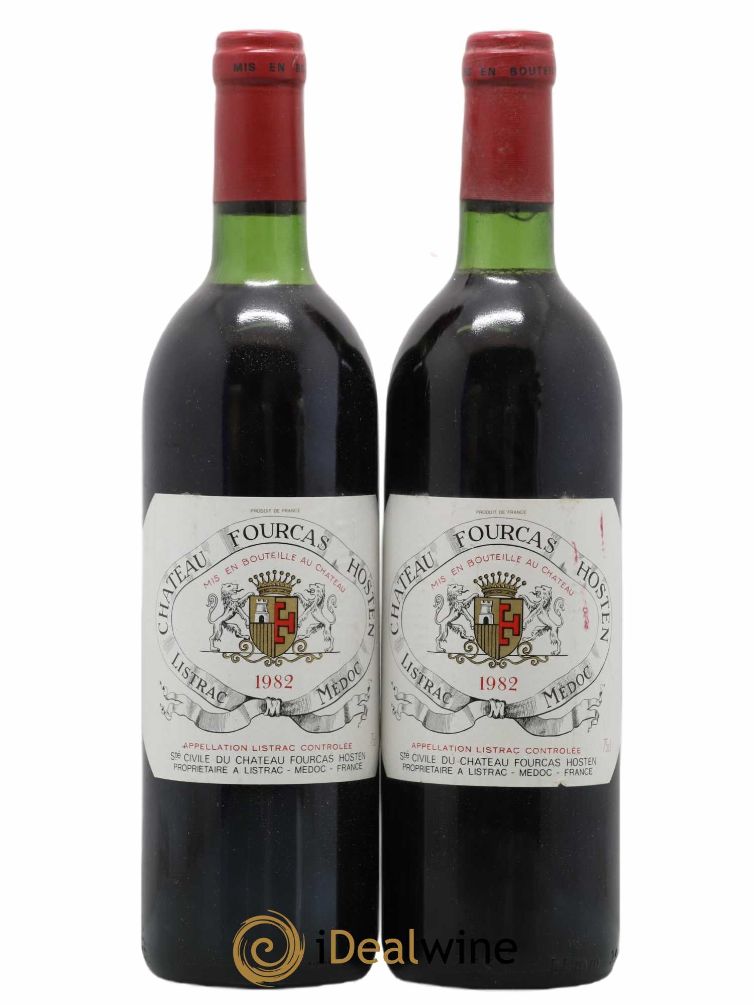 Château Fourcas Hosten Cru Bourgeois 1982 - Lot de 2 bouteilles - 0