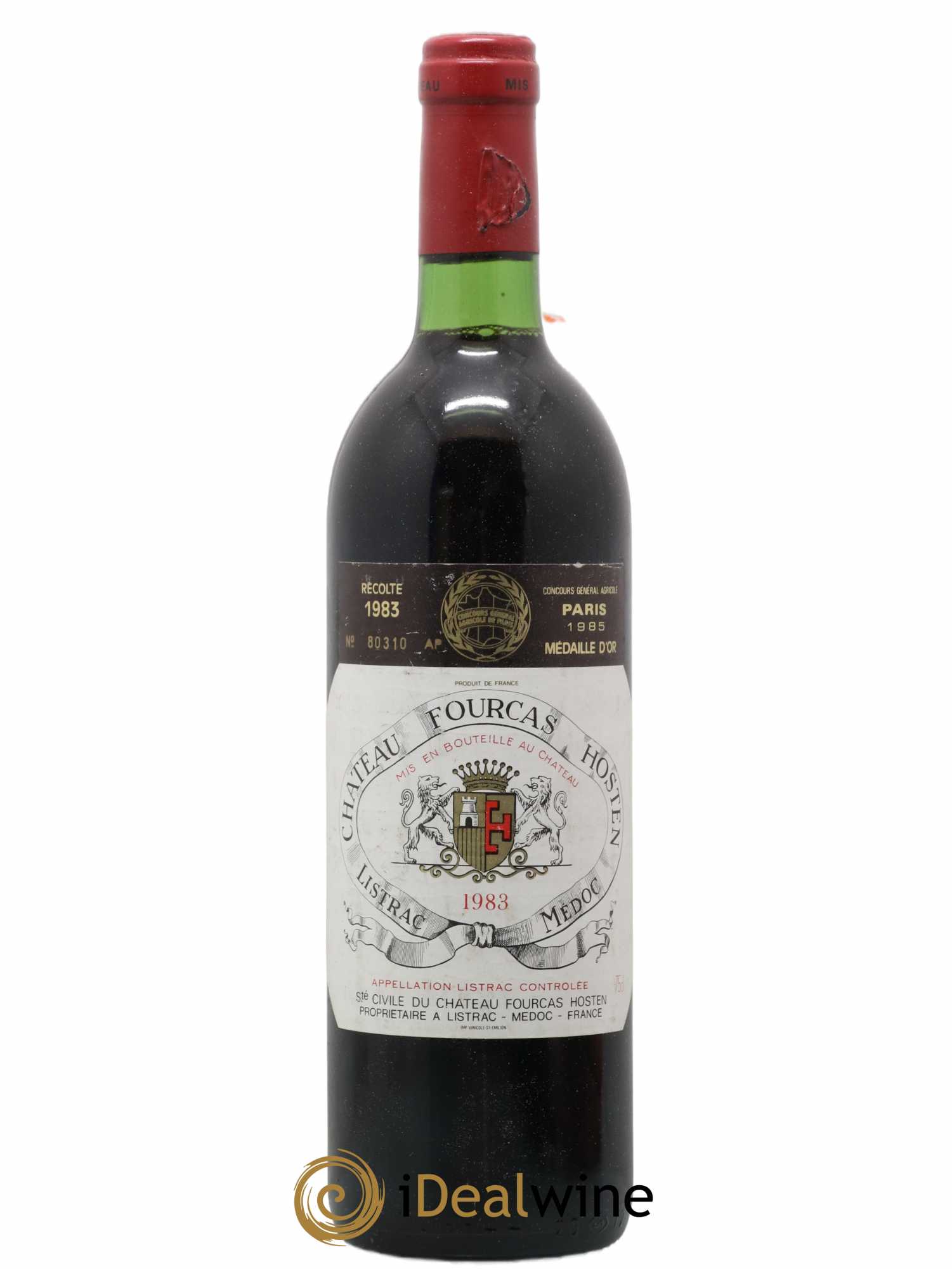 Château Fourcas Hosten Cru Bourgeois 1983 - Lot de 1 bouteille - 0