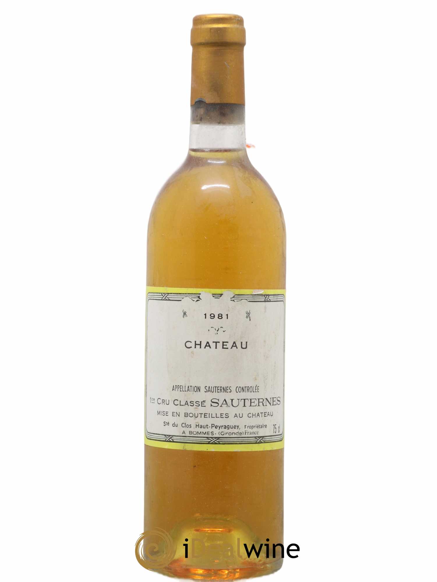 Clos Haut-Peyraguey 1er Grand Cru Classé 1981 - Lotto di 1 bottiglia - 0