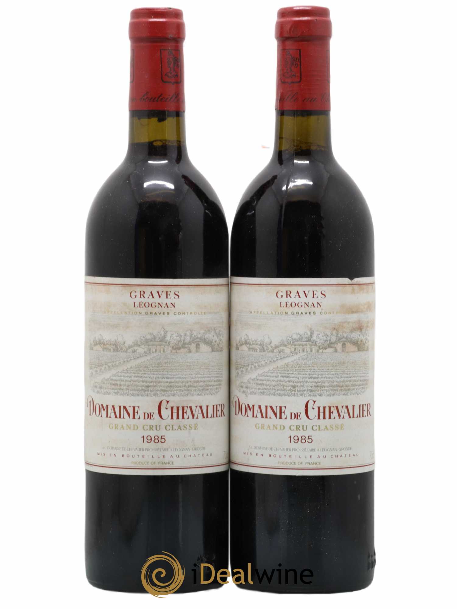 Domaine de Chevalier Cru Classé de Graves 1985 - Lot de 2 bouteilles - 0