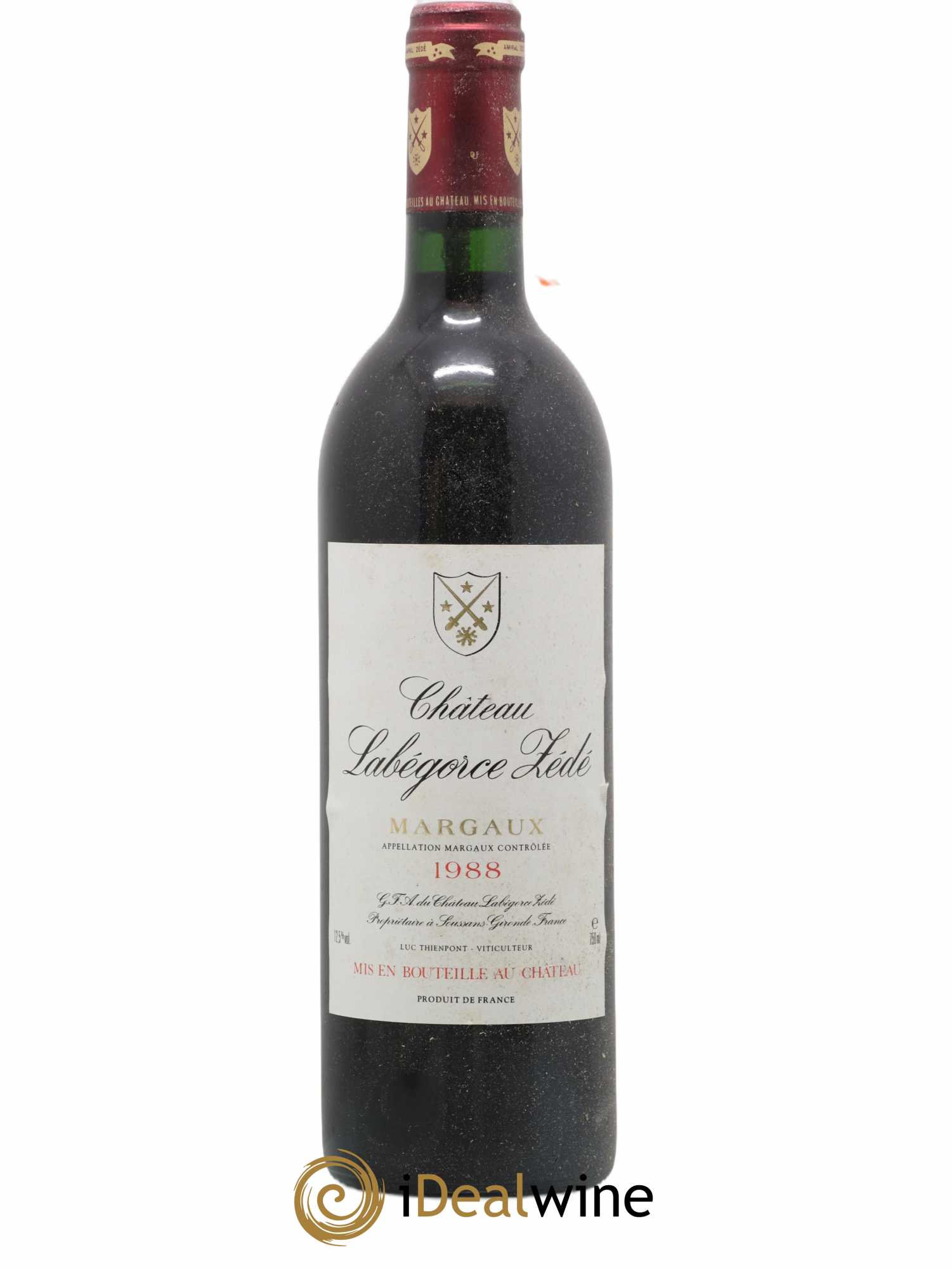 Château Labegorce Zédé Cru Bourgeois 1988 - Lot de 1 bouteille - 0