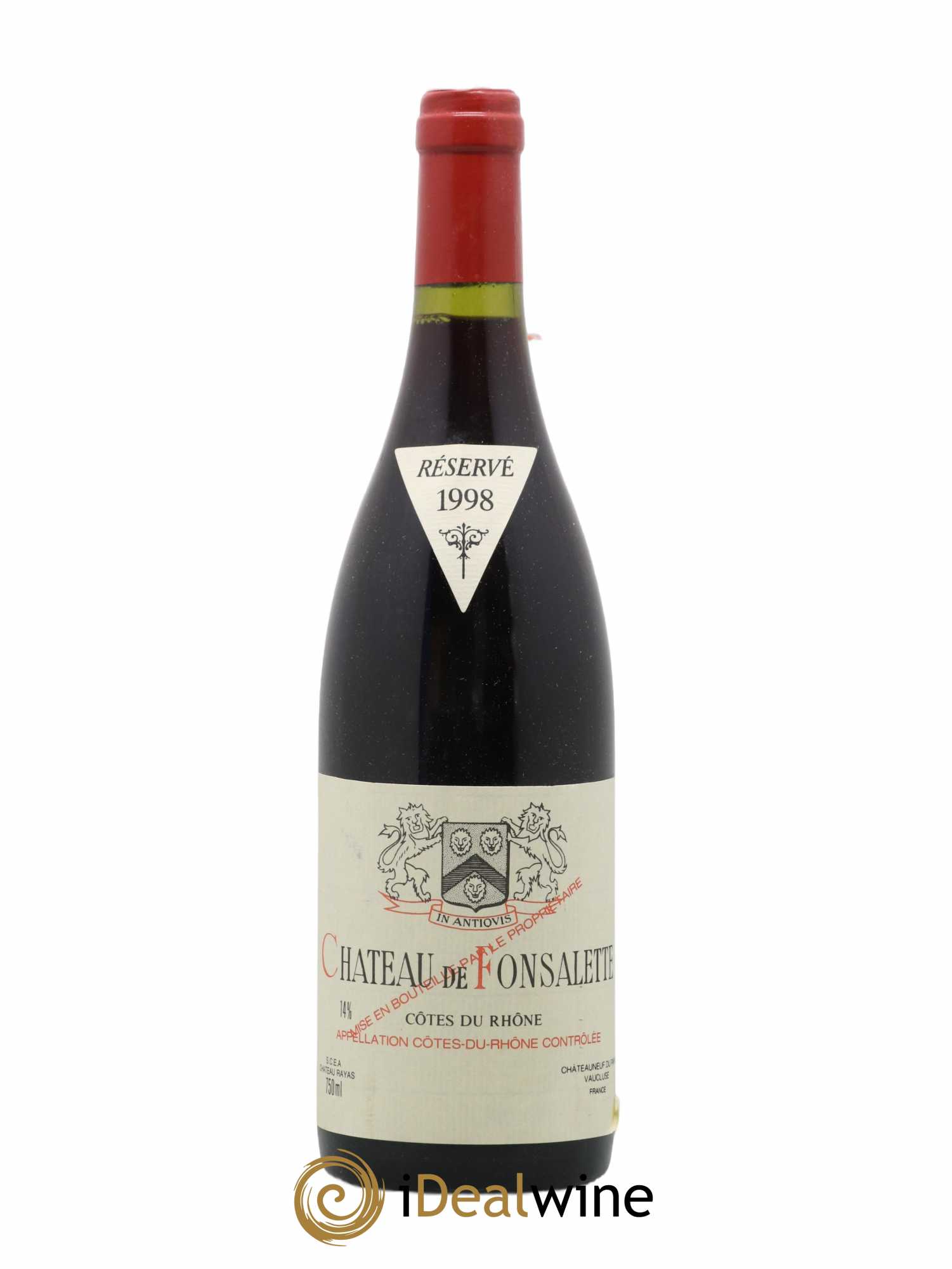 Côtes-du-Rhône Château de Fonsalette Emmanuel Reynaud 1998 - Lot de 1 bouteille - 0