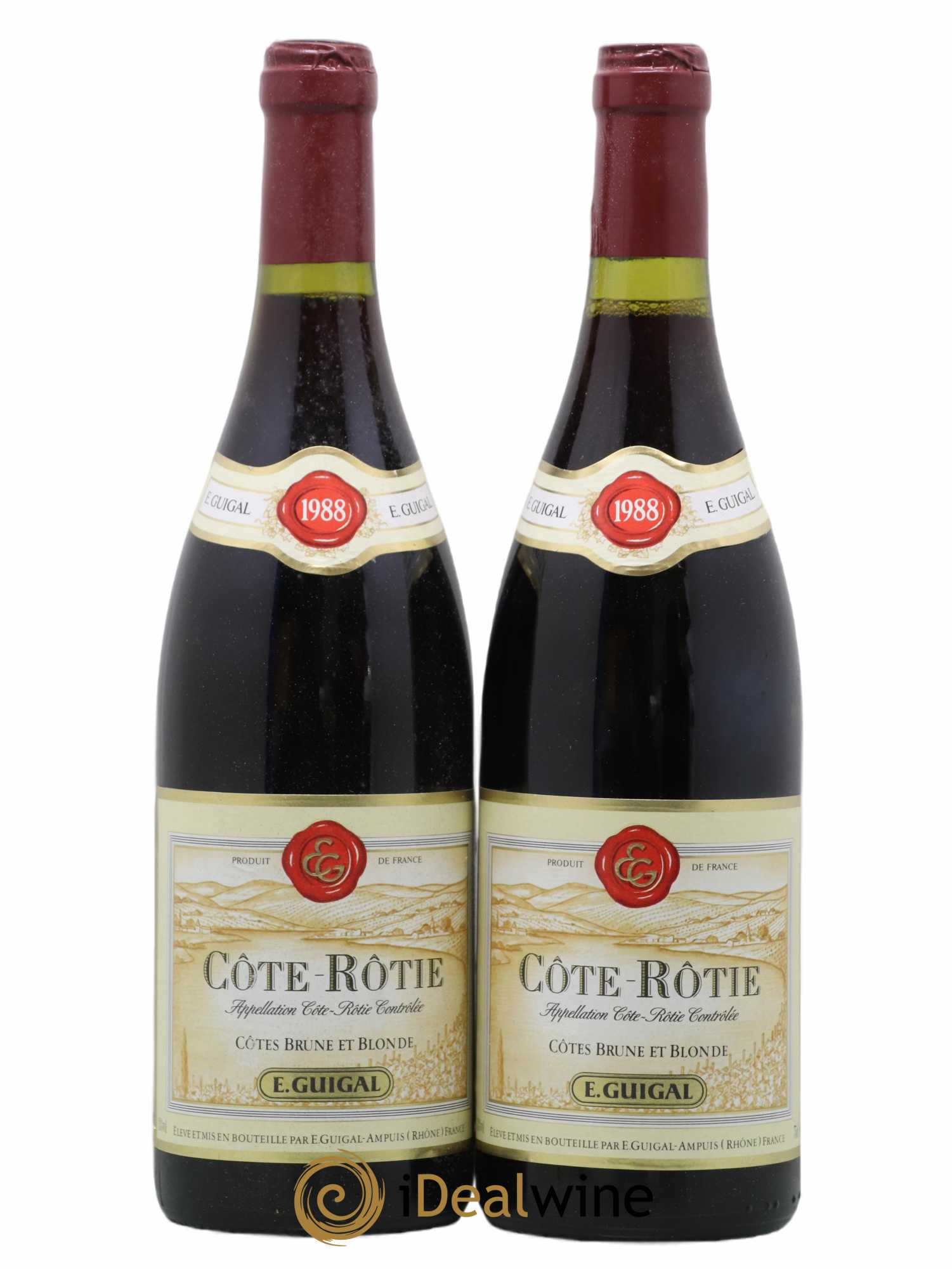 Côte-Rôtie Côtes Brune et Blonde Guigal 1988 - Lot de 2 bouteilles - 0