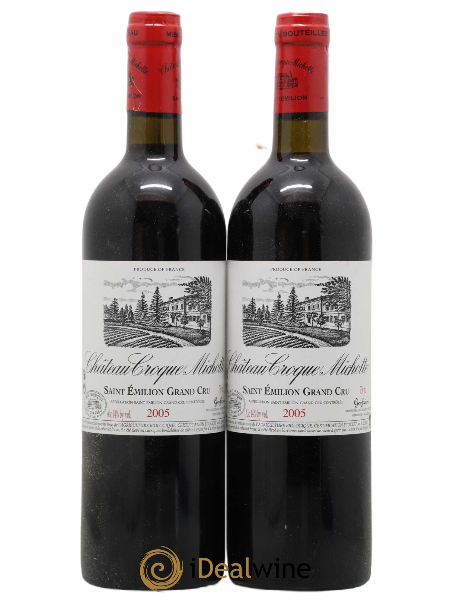 Château Croque Michotte 2005 - Lot de 2 bouteilles - 0