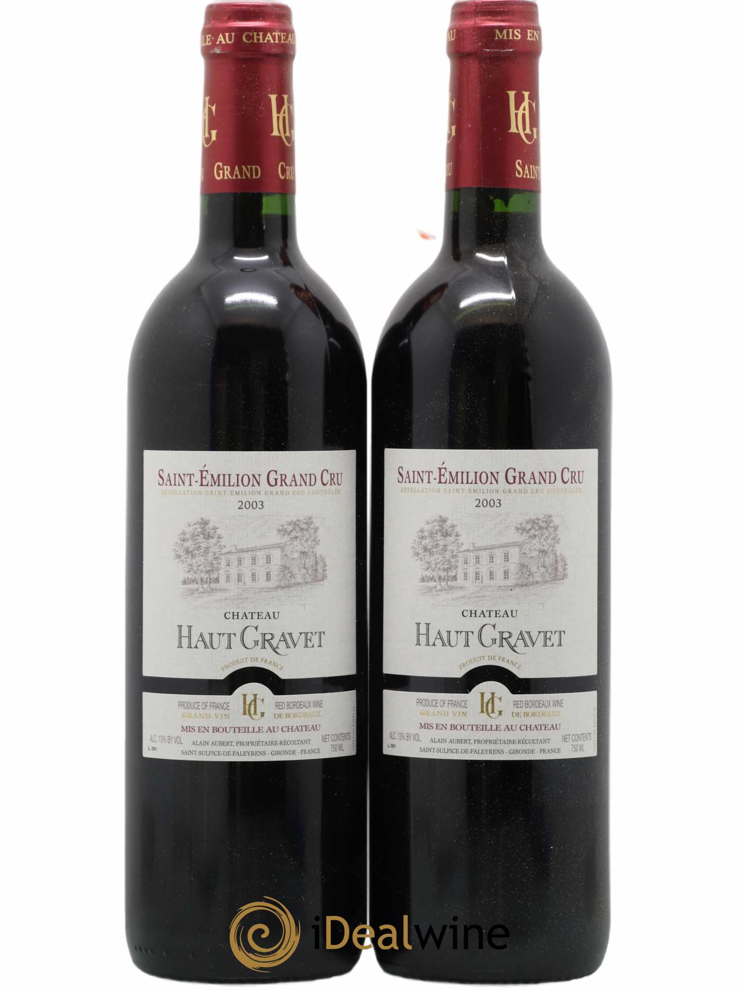 Saint-Émilion Grand Cru Haut Gravet 2003 - Posten von 2 Flaschen - 0
