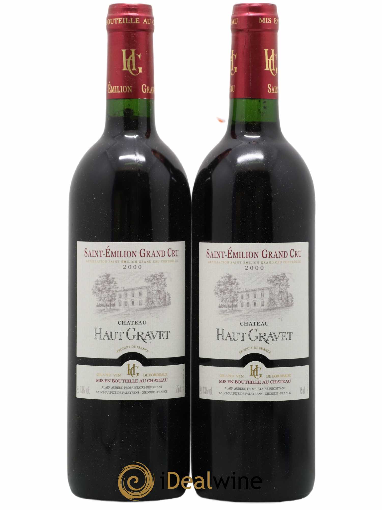 Saint-Émilion Grand Cru Haut Gravet 2000 - Posten von 2 Flaschen - 0