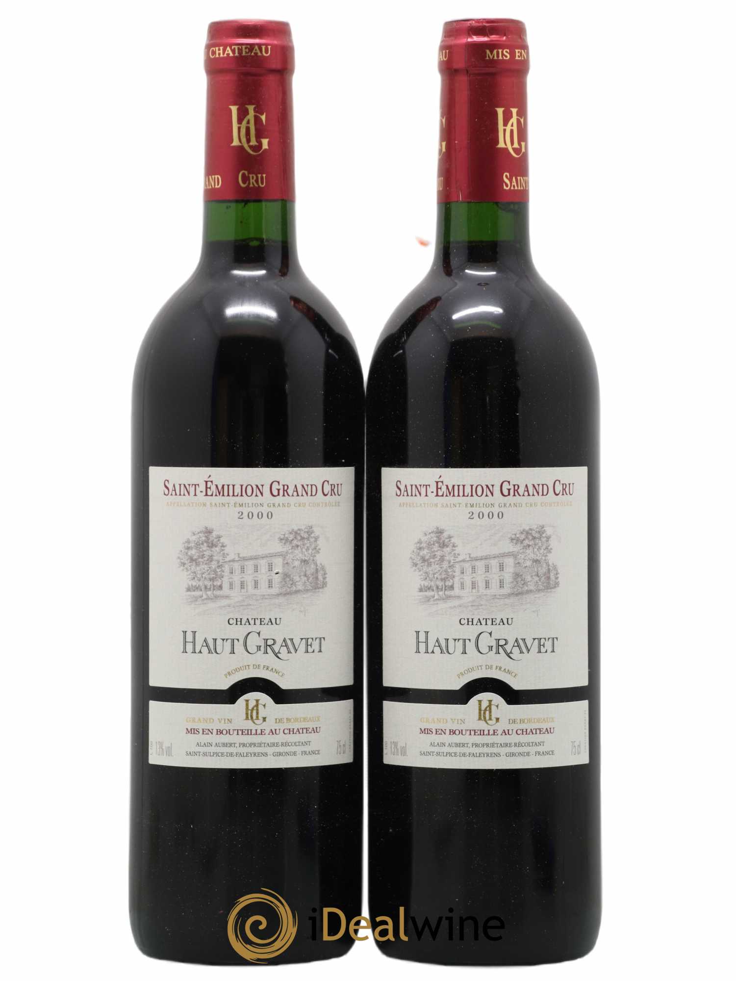 Saint-Émilion Grand Cru Haut Gravet 2000 - Posten von 2 Flaschen - 0
