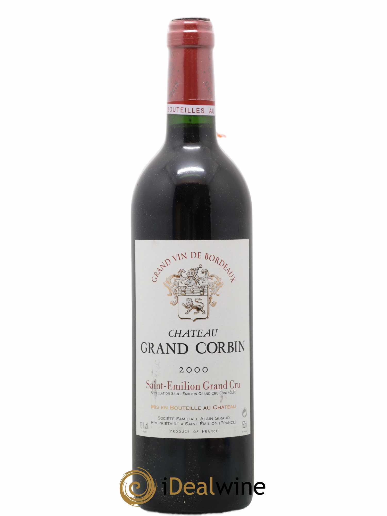 Château Grand Corbin Grand Cru Classé 2000 - Lot of 1 bottle - 0