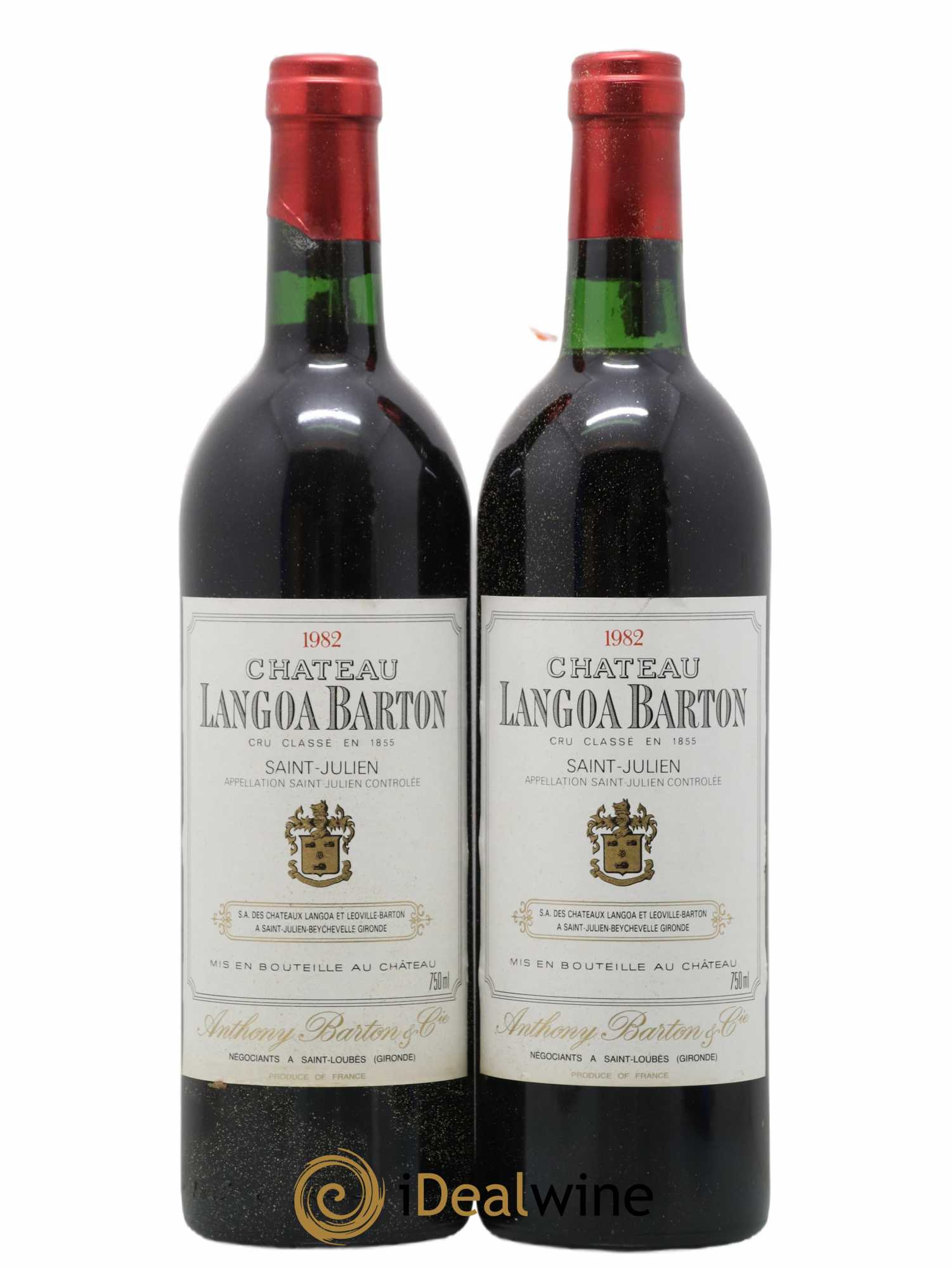 Château Langoa Barton 3ème Grand Cru Classé 1982 - Lot de 2 bouteilles - 0