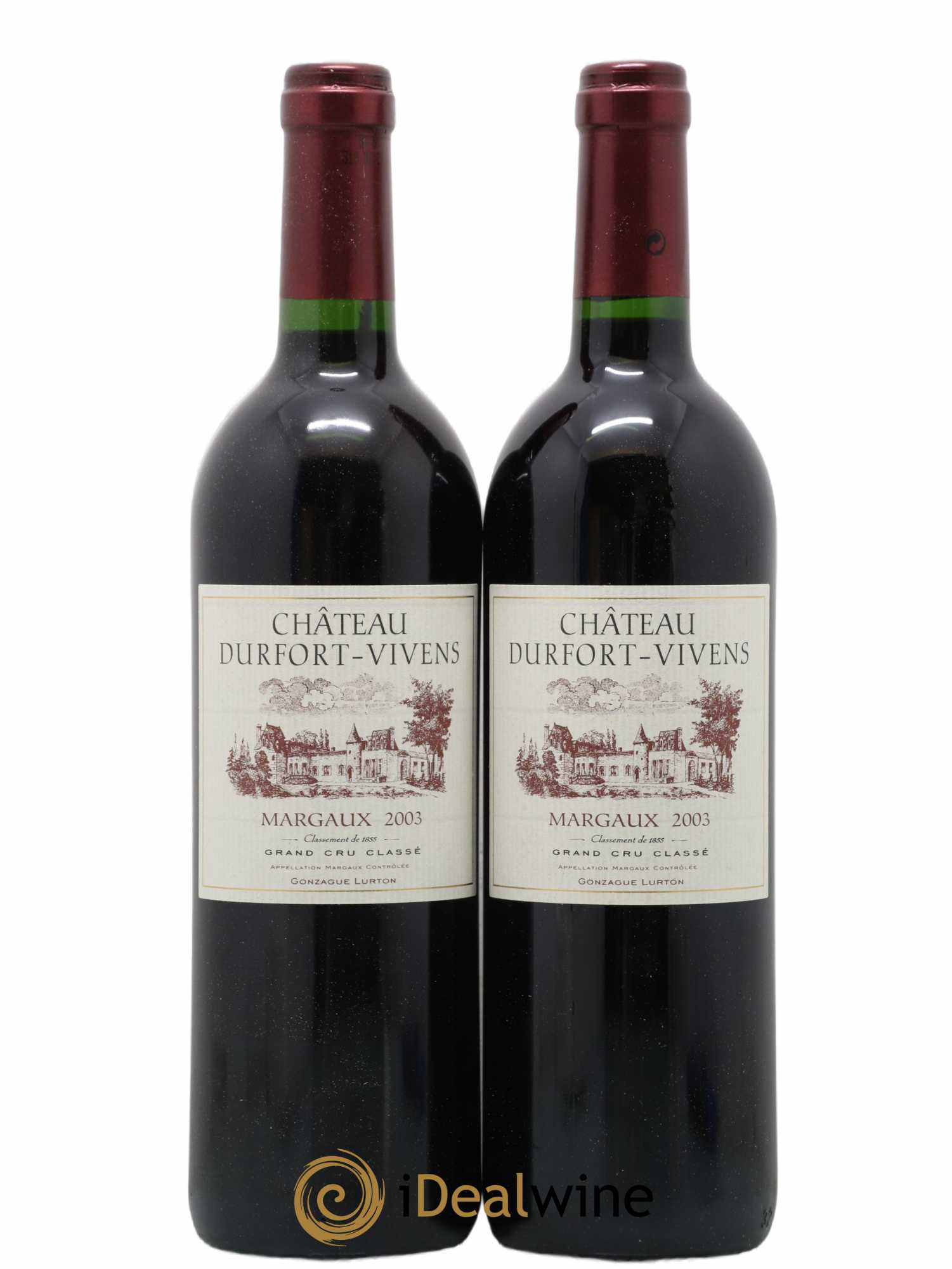 Château Durfort Vivens 2ème Grand Cru Classé 2003 - Lot de 2 bouteilles - 0