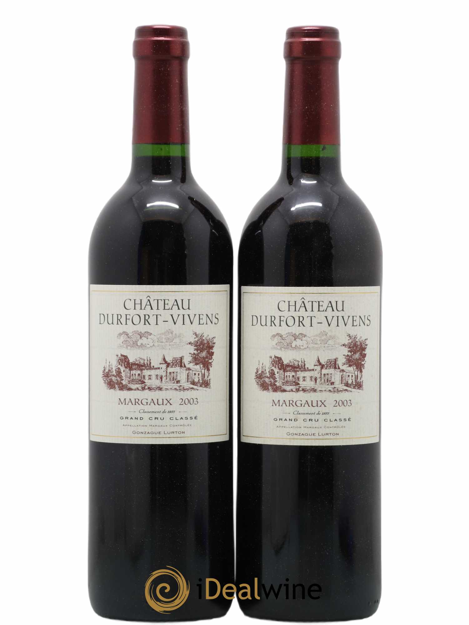 Château Durfort Vivens 2ème Grand Cru Classé 2003 - Lot de 2 bouteilles - 0