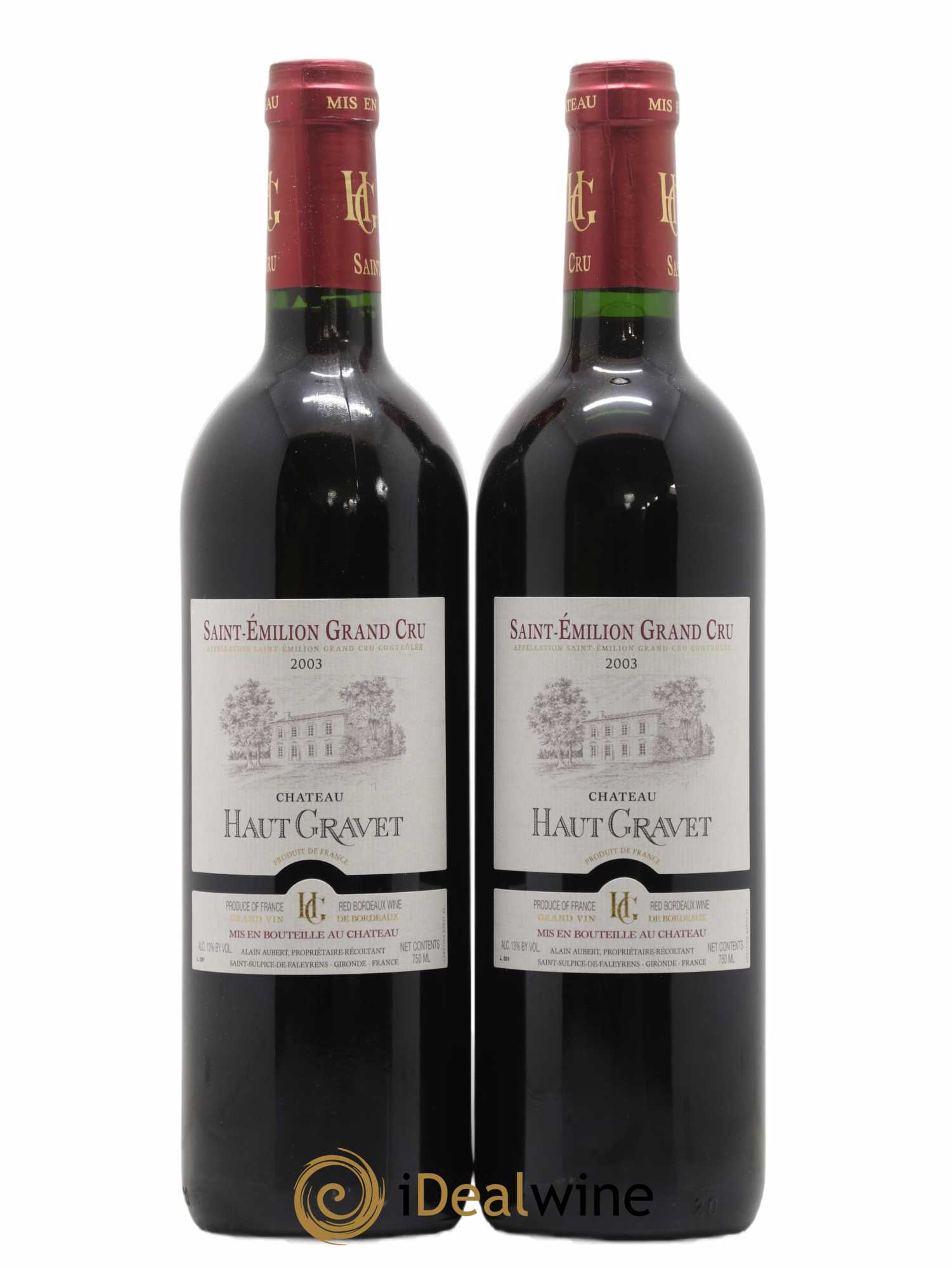 Saint-Émilion Grand Cru Haut Gravet 2003 - Posten von 2 Flaschen - 0