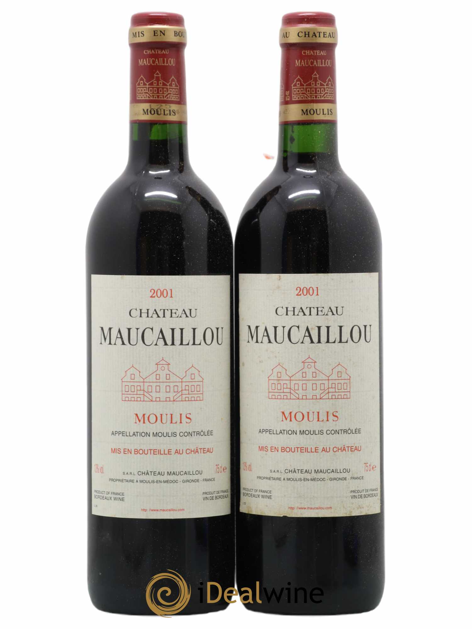Château Maucaillou 2001 - Lot de 2 bouteilles - 0