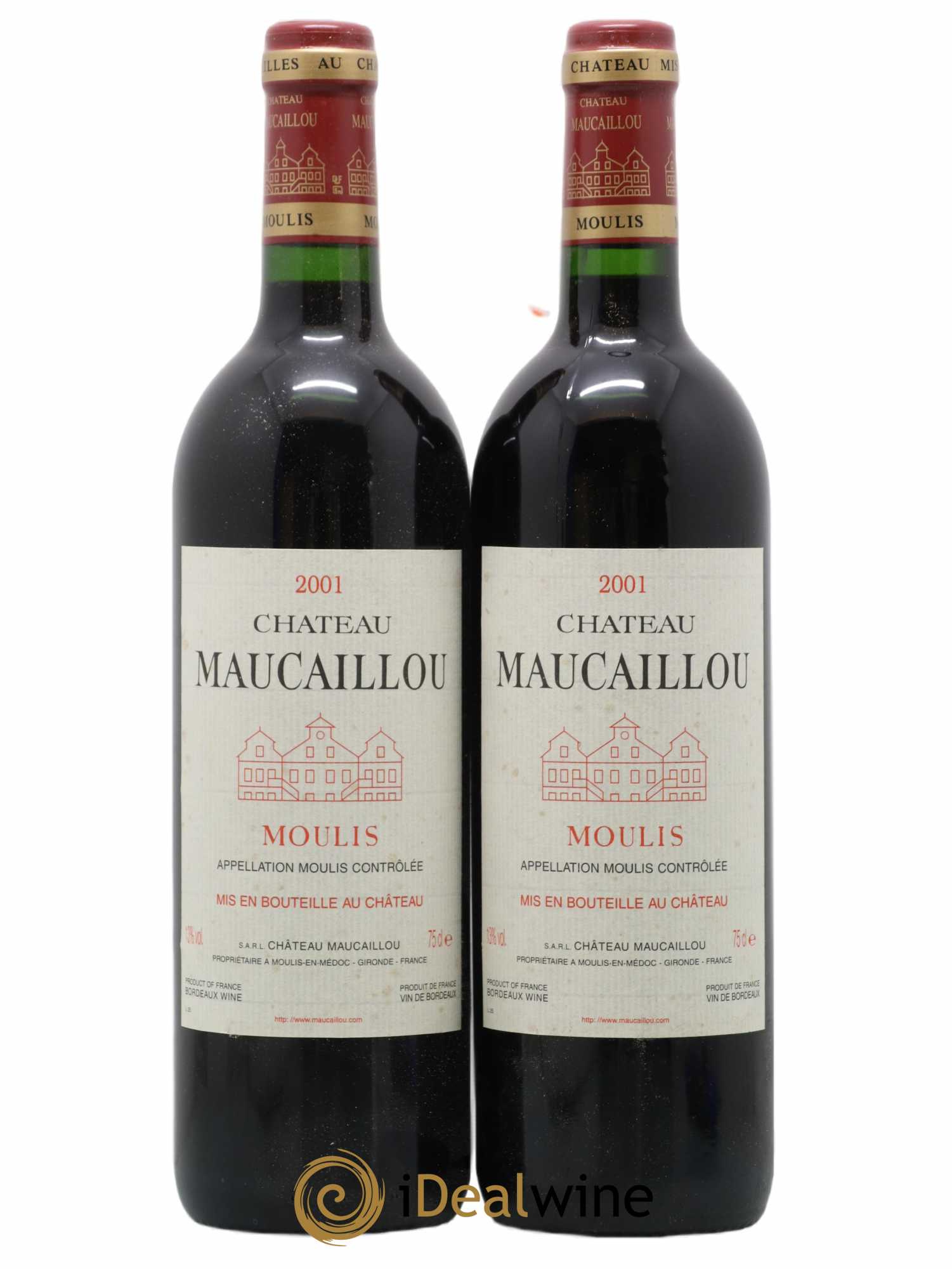 Château Maucaillou 2001 - Lot de 2 bouteilles - 0