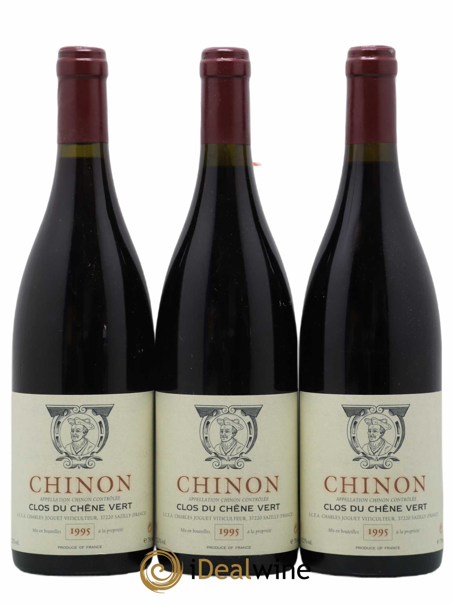 Chinon Clos du Chêne Vert Charles Joguet 1995 - Lot de 3 bouteilles - 0