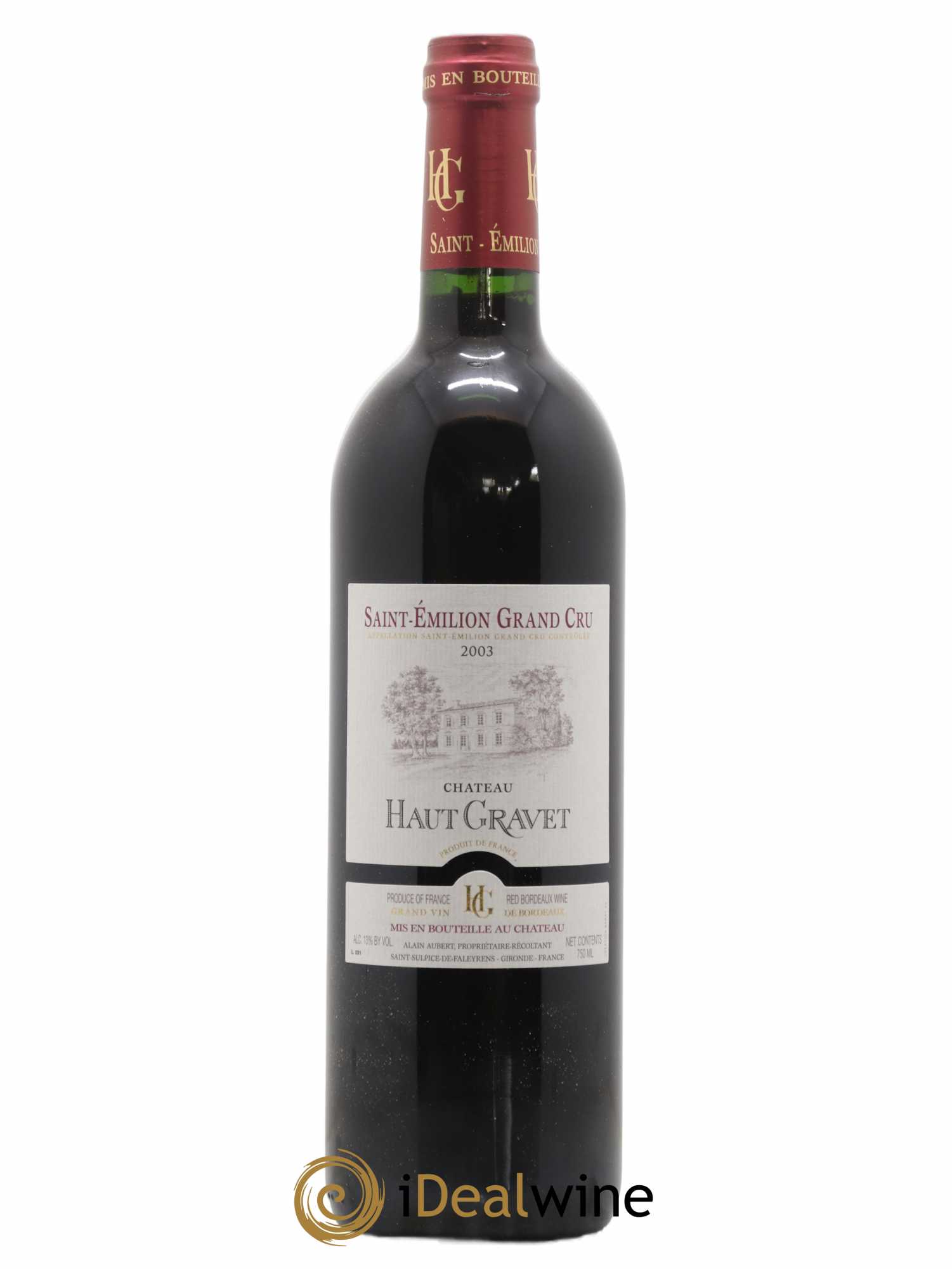 Saint-Émilion Grand Cru Haut Gravet 2003 - Posten von 1 Flasche - 0