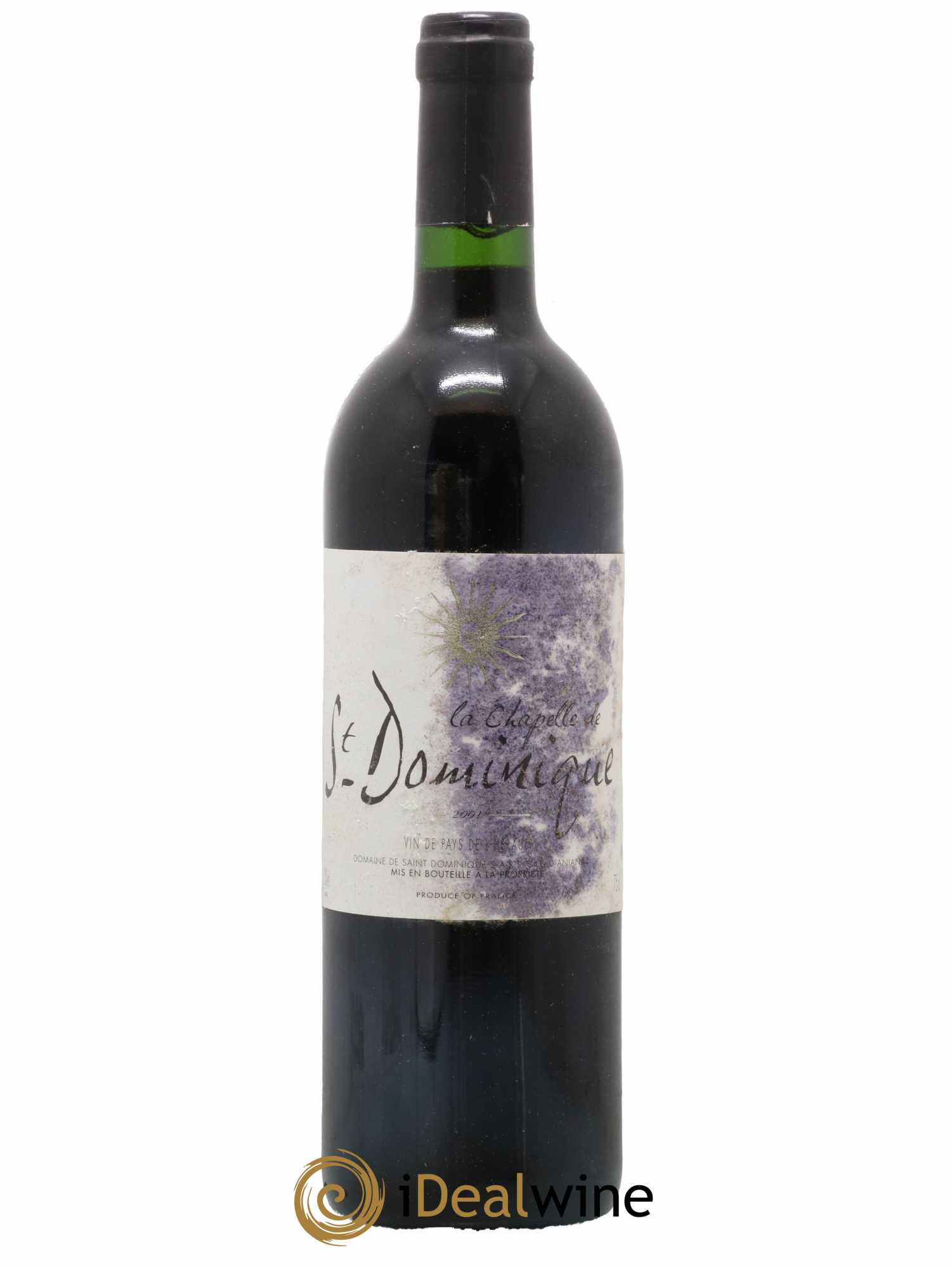 Pays d'Hérault La Chapelle Saint Dominique 2001 - Lot of 1 bottle - 0