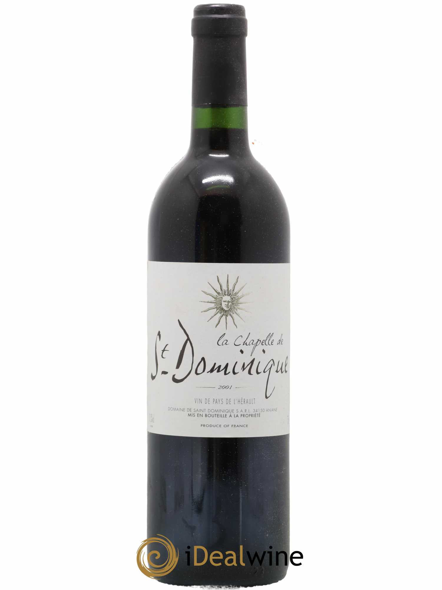 Pays d'Hérault La Chapelle Saint Dominique 2001 - Lot of 1 bottle - 0