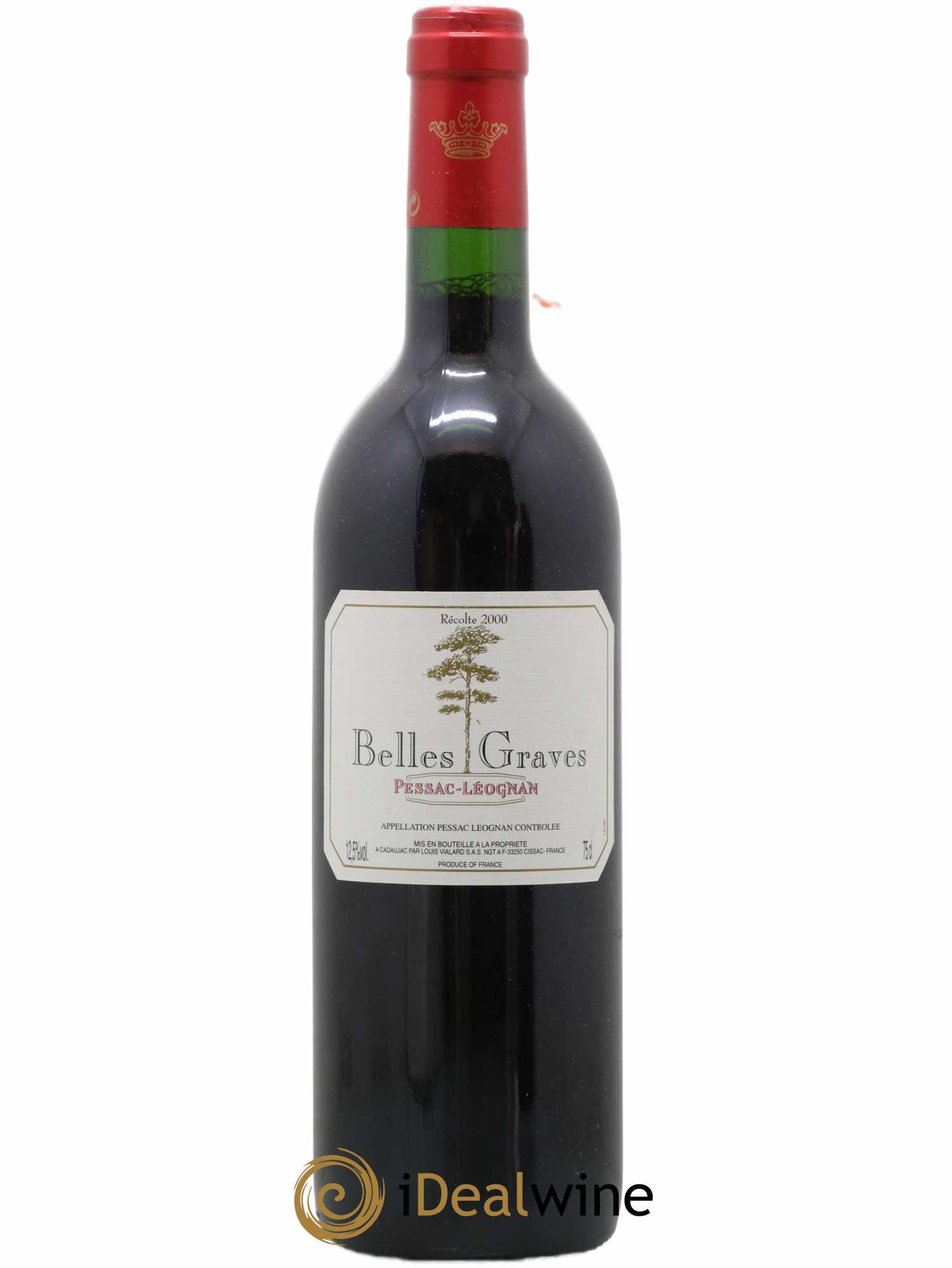 Pessac-Léognan Belles Graves 2000 - Lot de 1 bouteille - 0