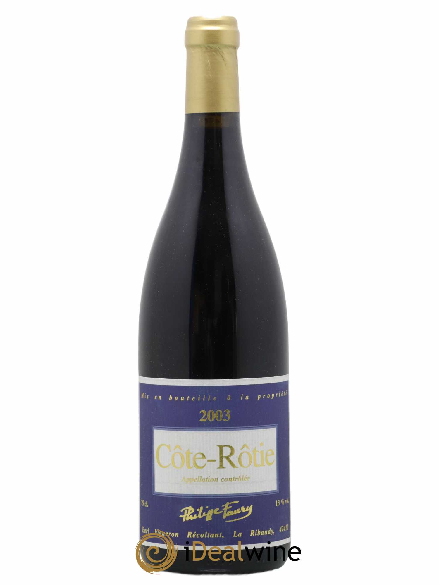 Côte-Rôtie Philippe Faury 2003 - Posten von 1 Flasche - 0