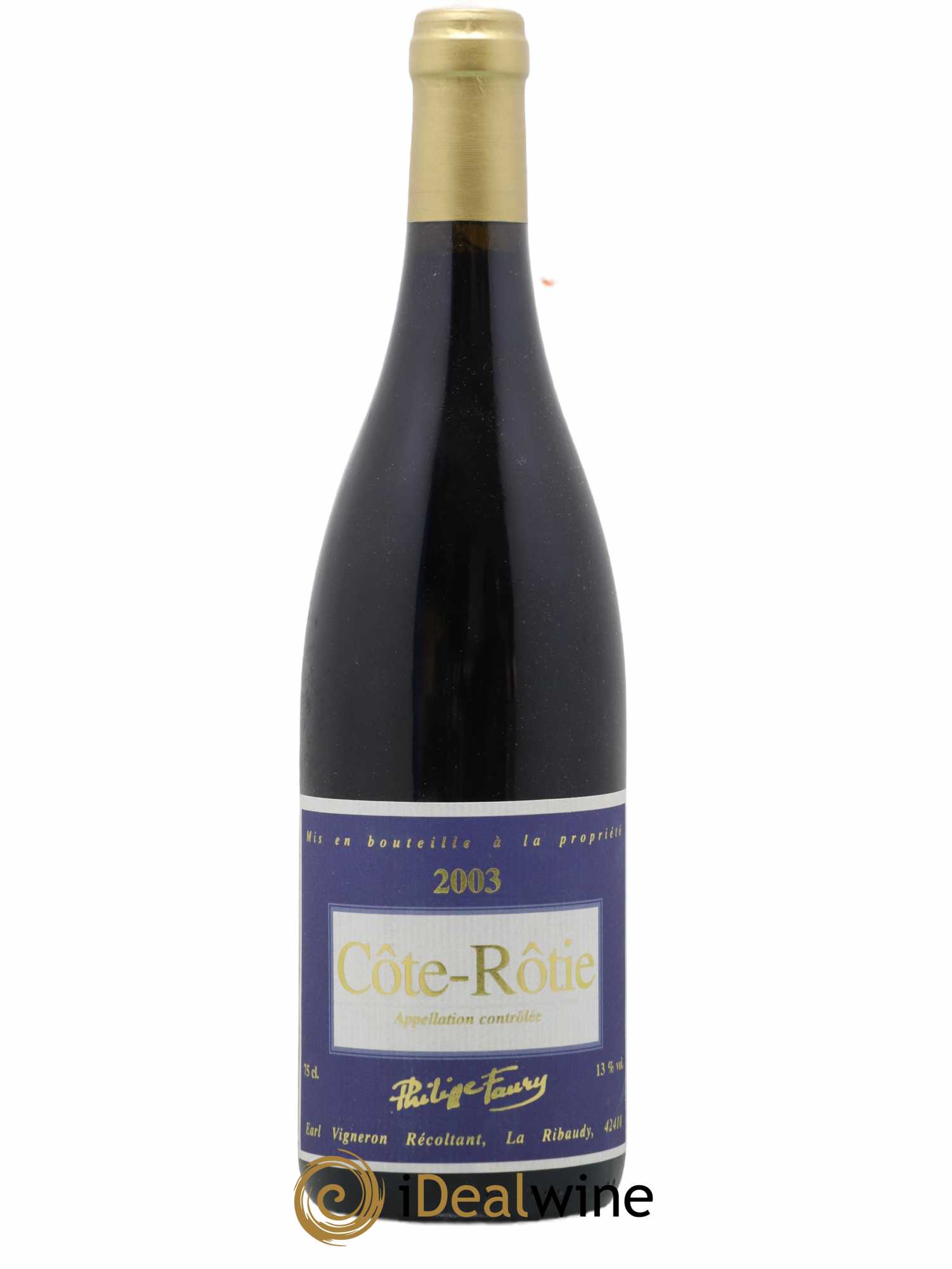 Côte-Rôtie Philippe Faury 2003 - Lot de 1 bouteille - 0