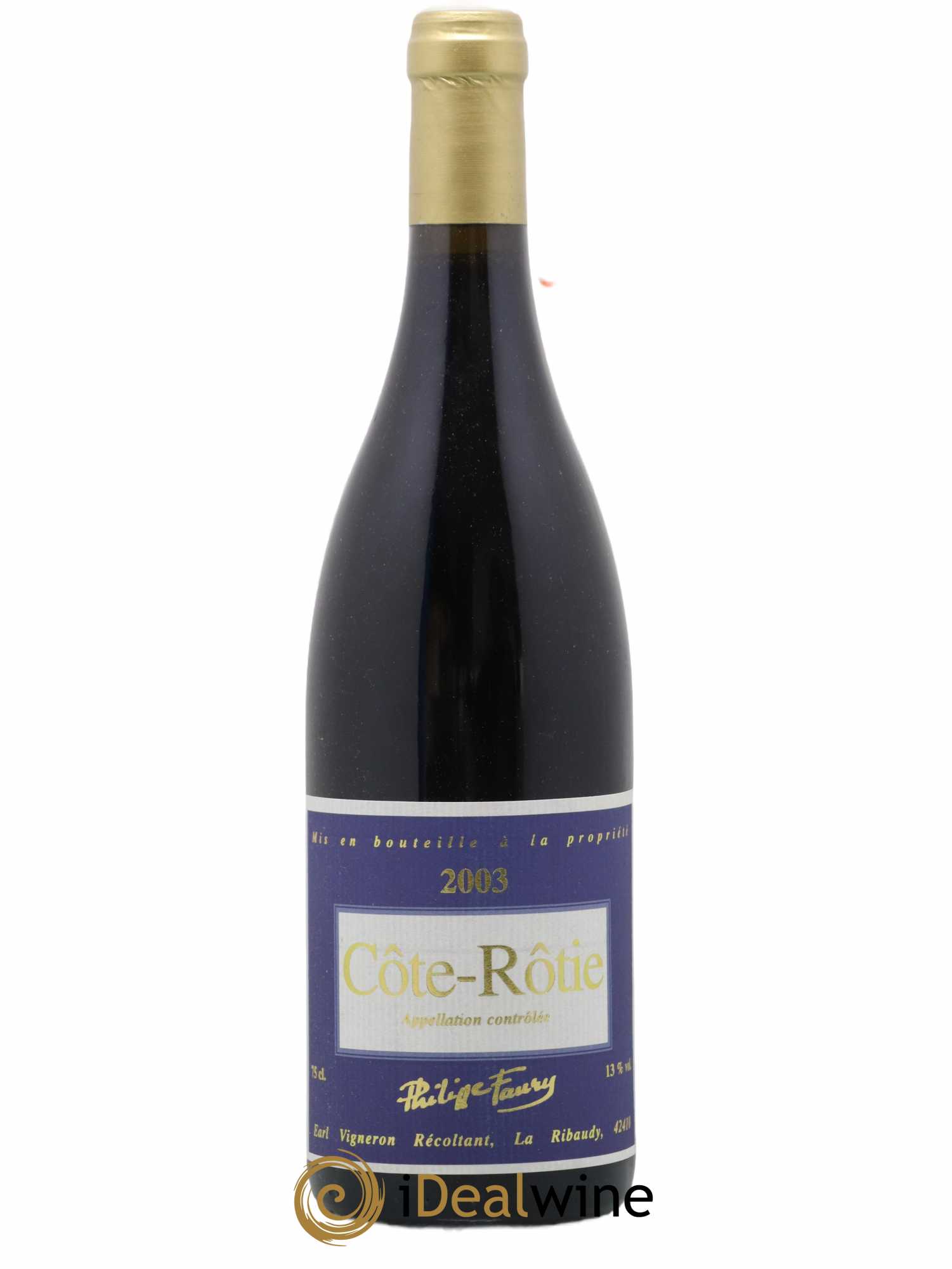 Côte-Rôtie Philippe Faury 2003 - Posten von 1 Flasche - 0