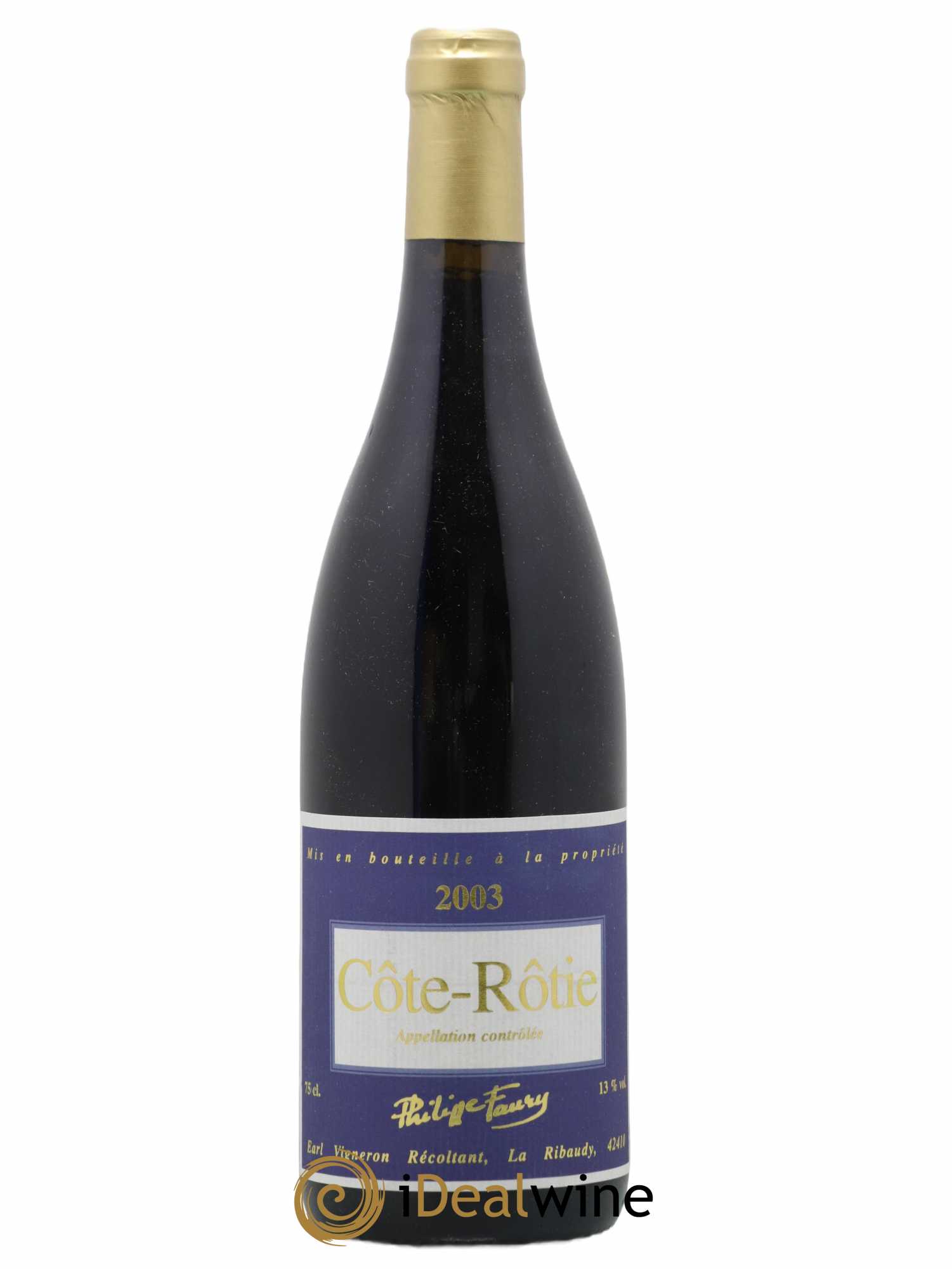 Côte-Rôtie Philippe Faury 2003 - Posten von 1 Flasche - 0