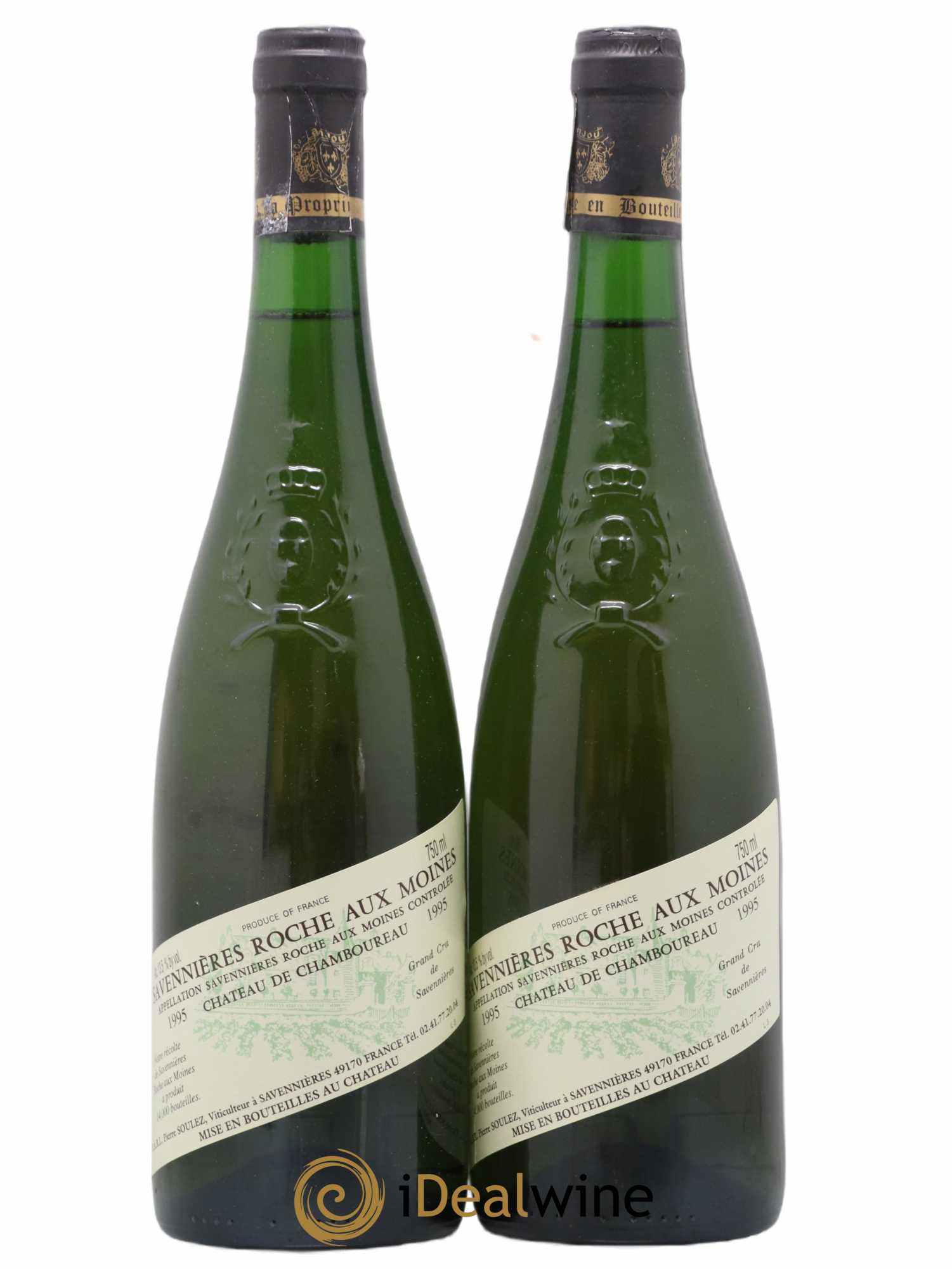 Savennières Roche aux Moines Château de Chamboureau 1995 - Lot of 2 bottles - 0