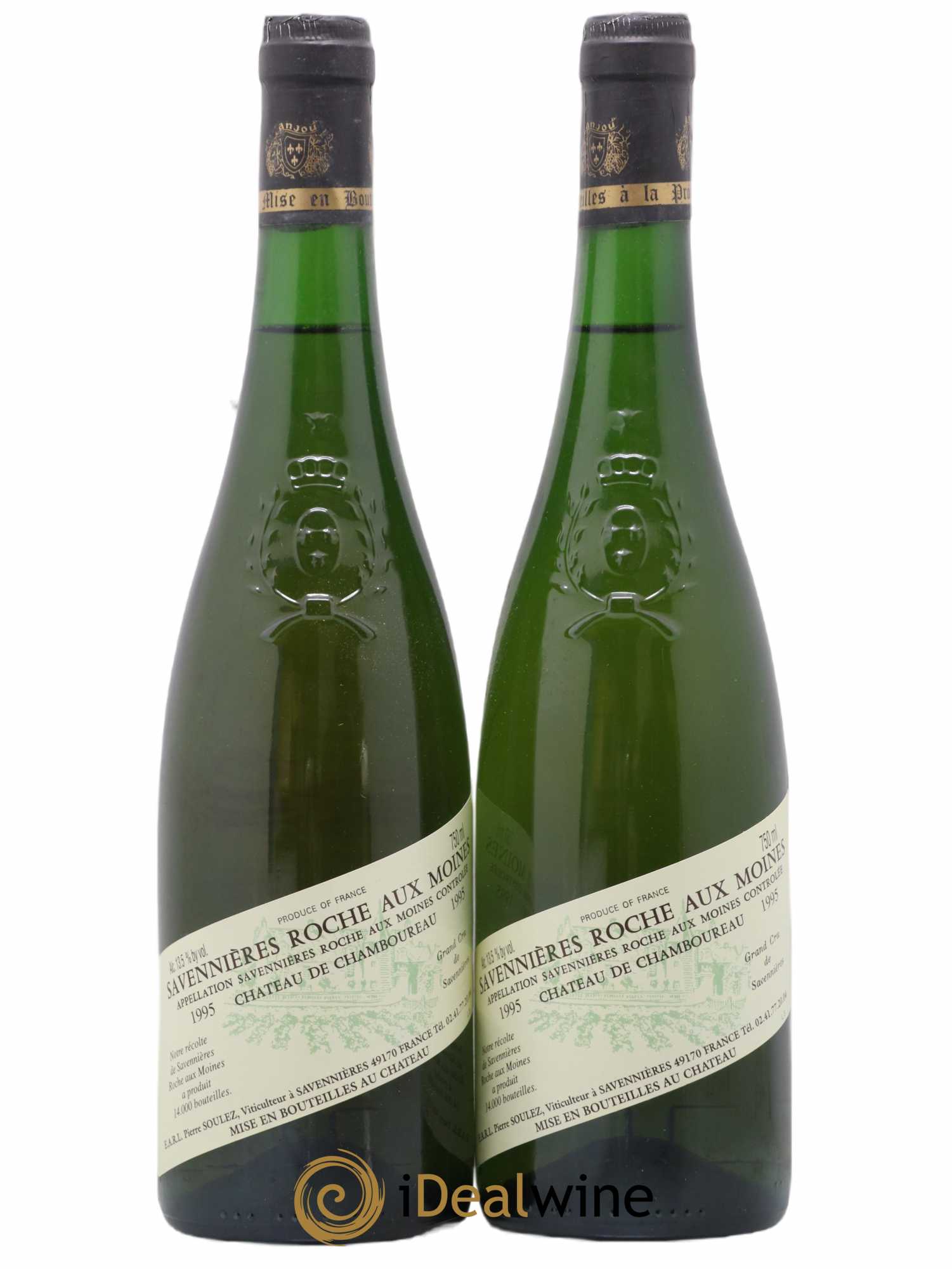 Savennières Roche aux Moines Château de Chamboureau 1995 - Lotto di 2 bottiglie - 0