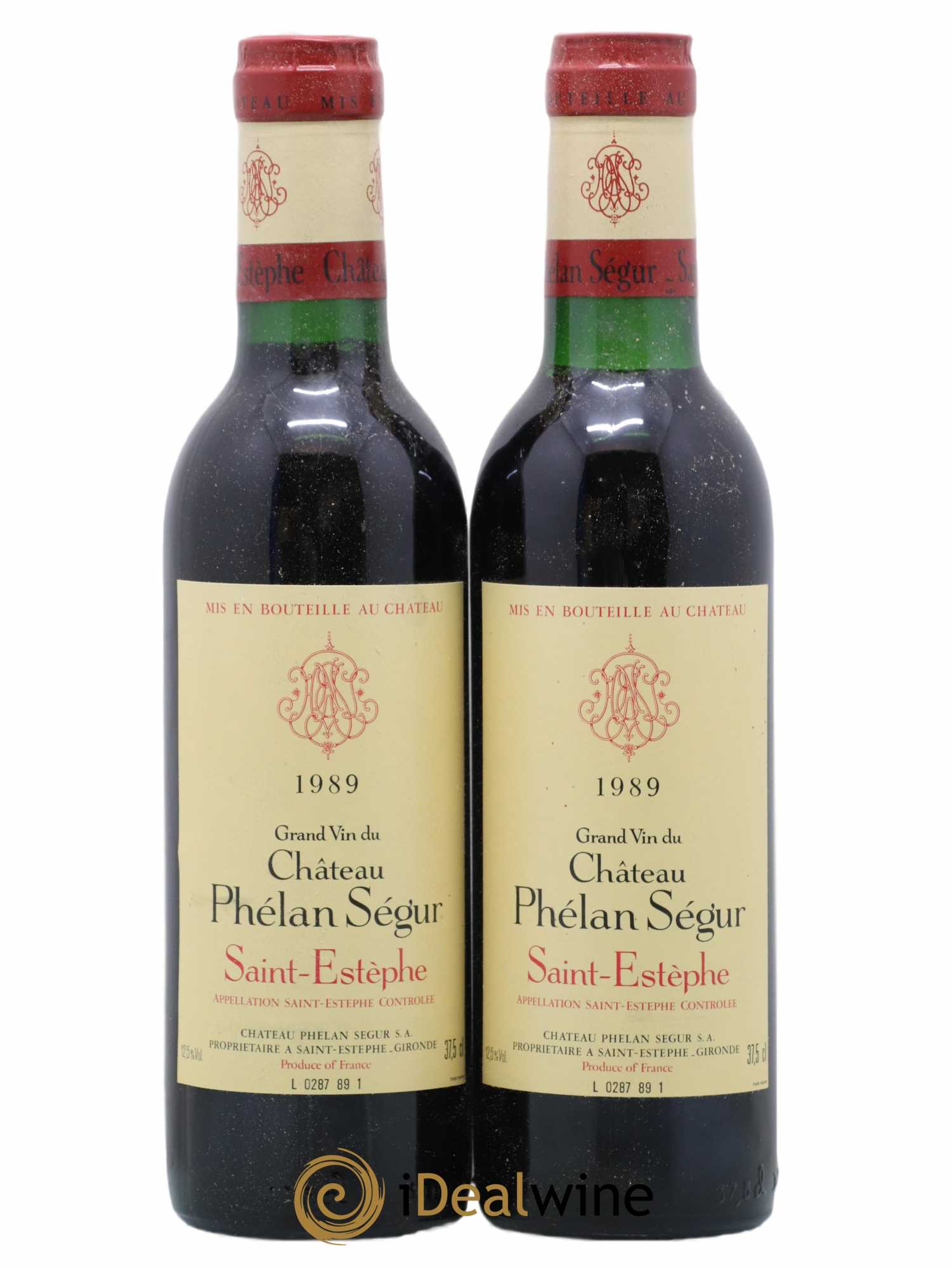 Château Phélan Ségur 1989 - Lot of 2 half-bottles - 0