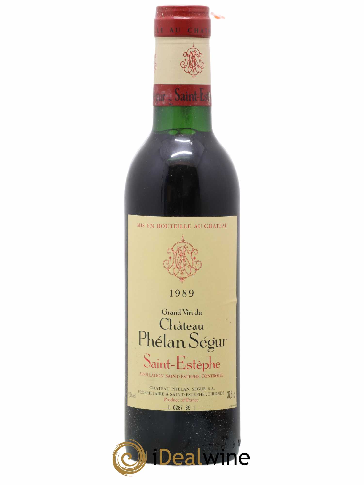 Château Phélan Ségur 1989 - Lot de 1 demi bouteille - 0