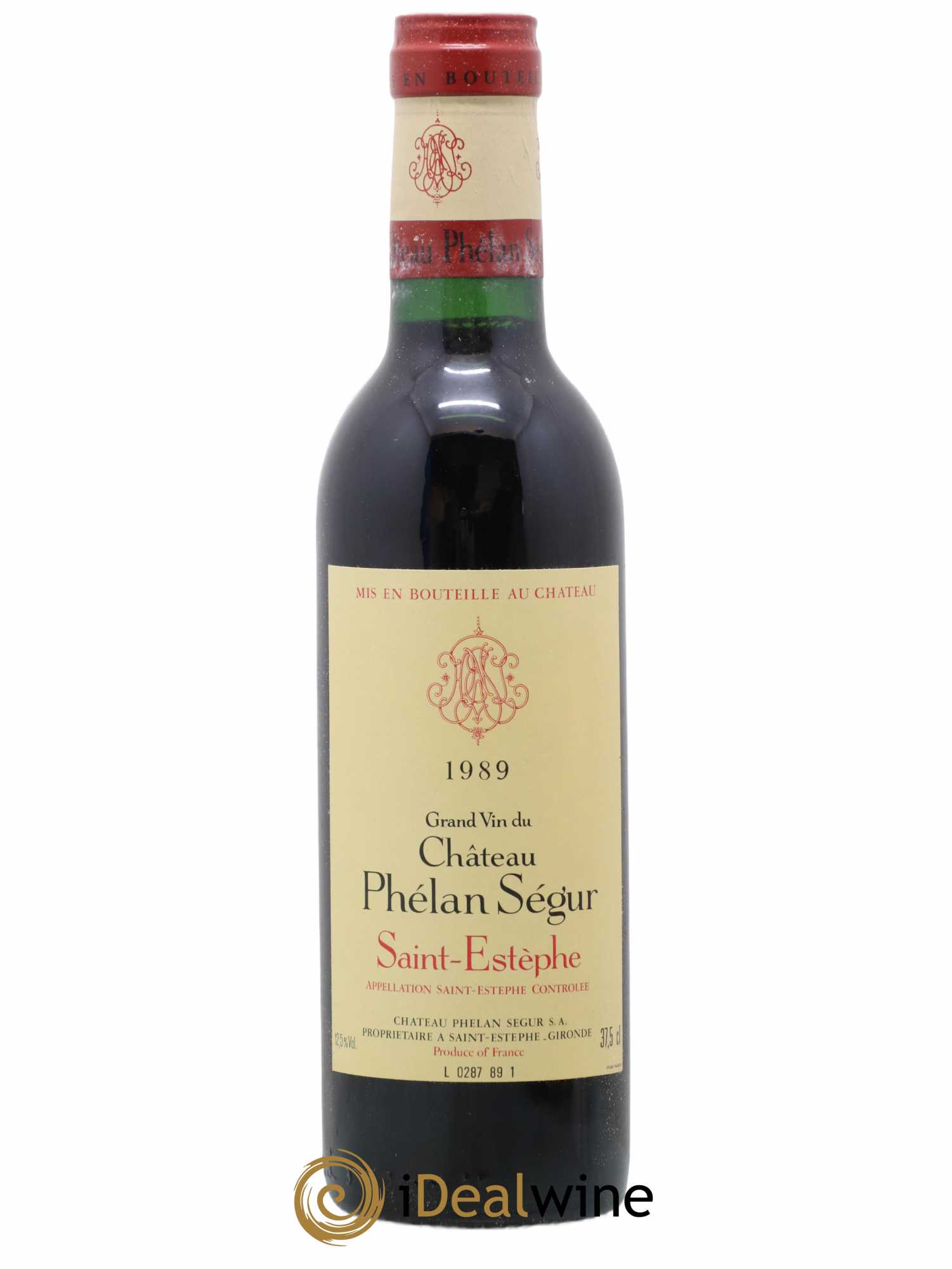 Château Phélan Ségur 1989 - Lot de 1 demi bouteille - 0