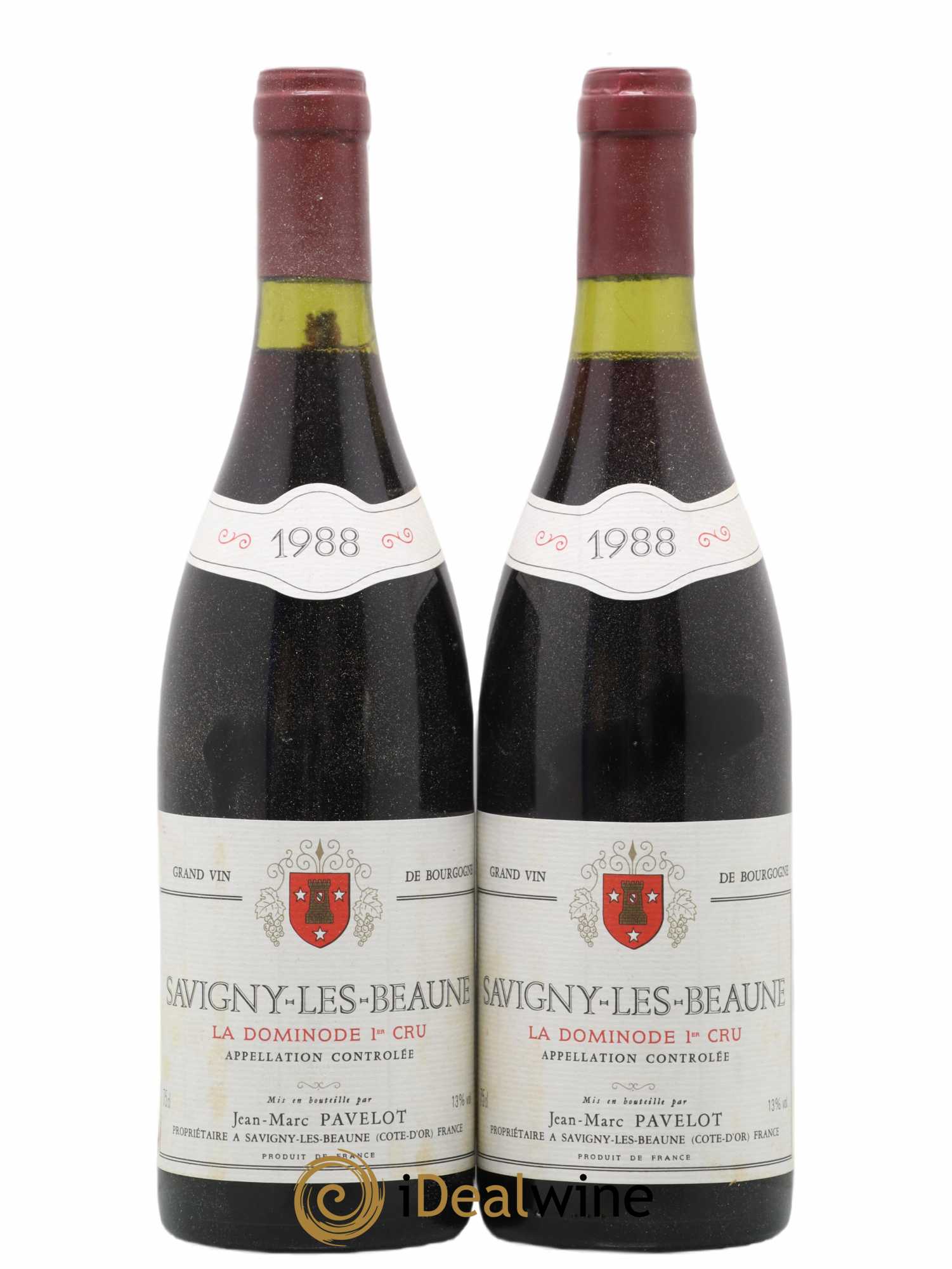 Savigny-lès-Beaune 1er Cru La Dominode Pavelot 1988 - Lot de 2 bouteilles - 0