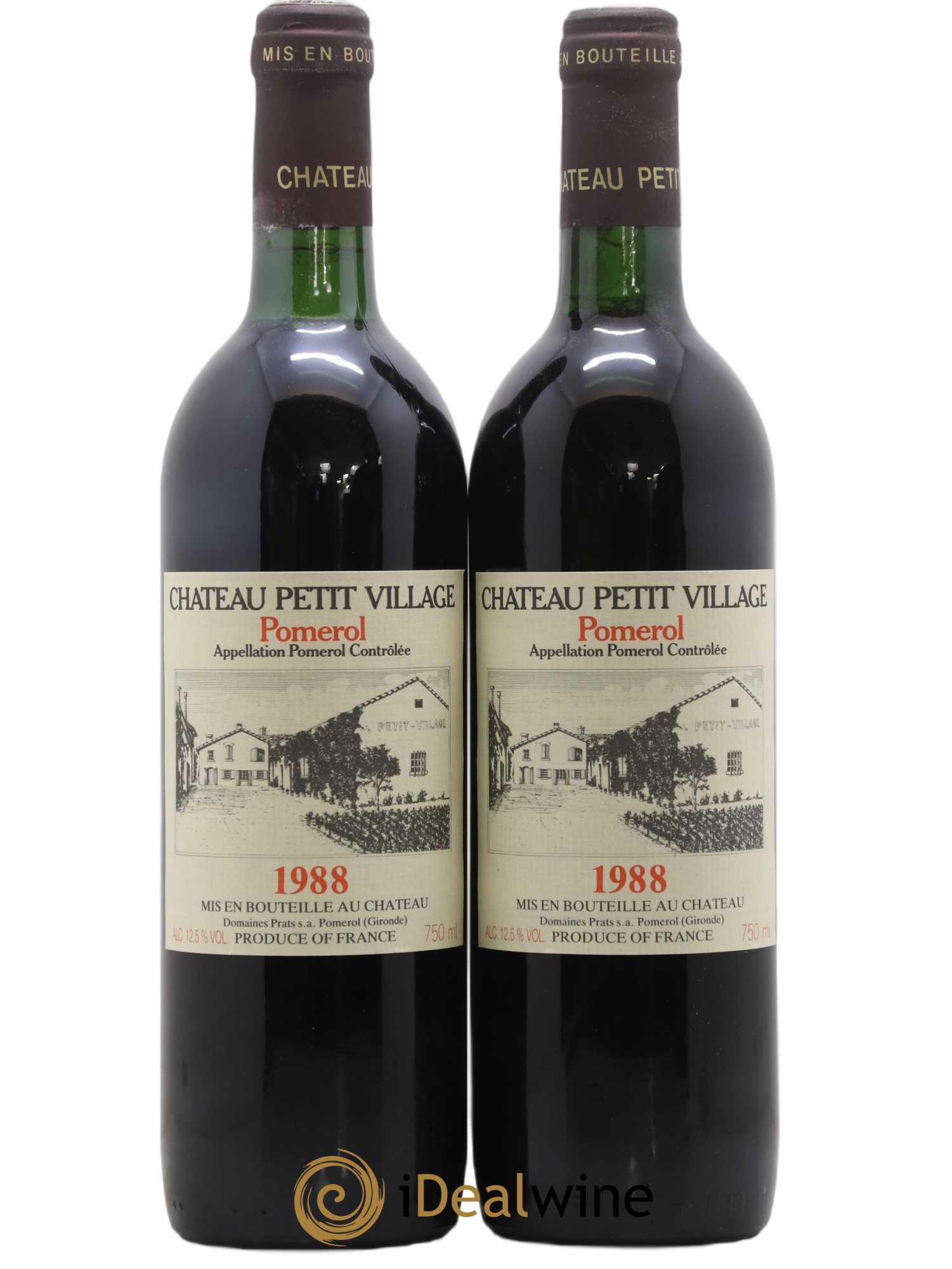 Château Petit Village 1988 - Lot de 2 bouteilles - 0