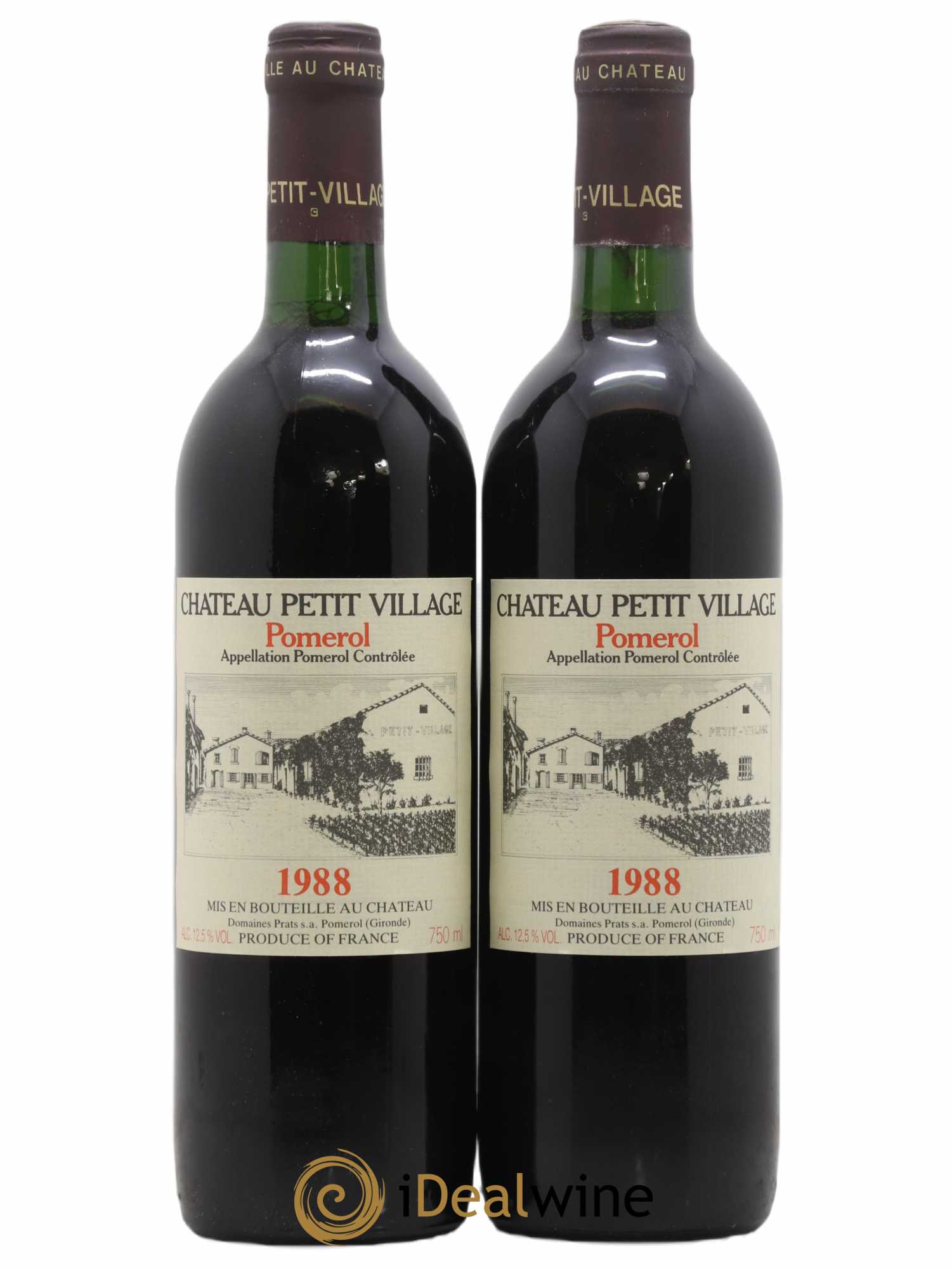 Château Petit Village 1988 - Lot de 2 bouteilles - 0