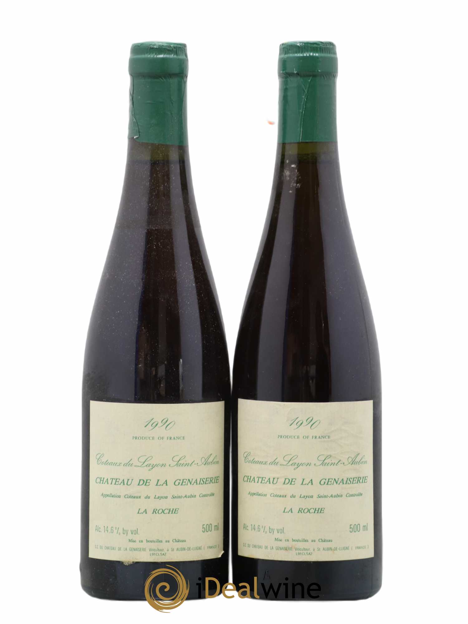 Coteaux du Layon Saint Aubin Roche Domaine Genaiserie 50cl 1990 - Lotto di 2 bottiglie - 0