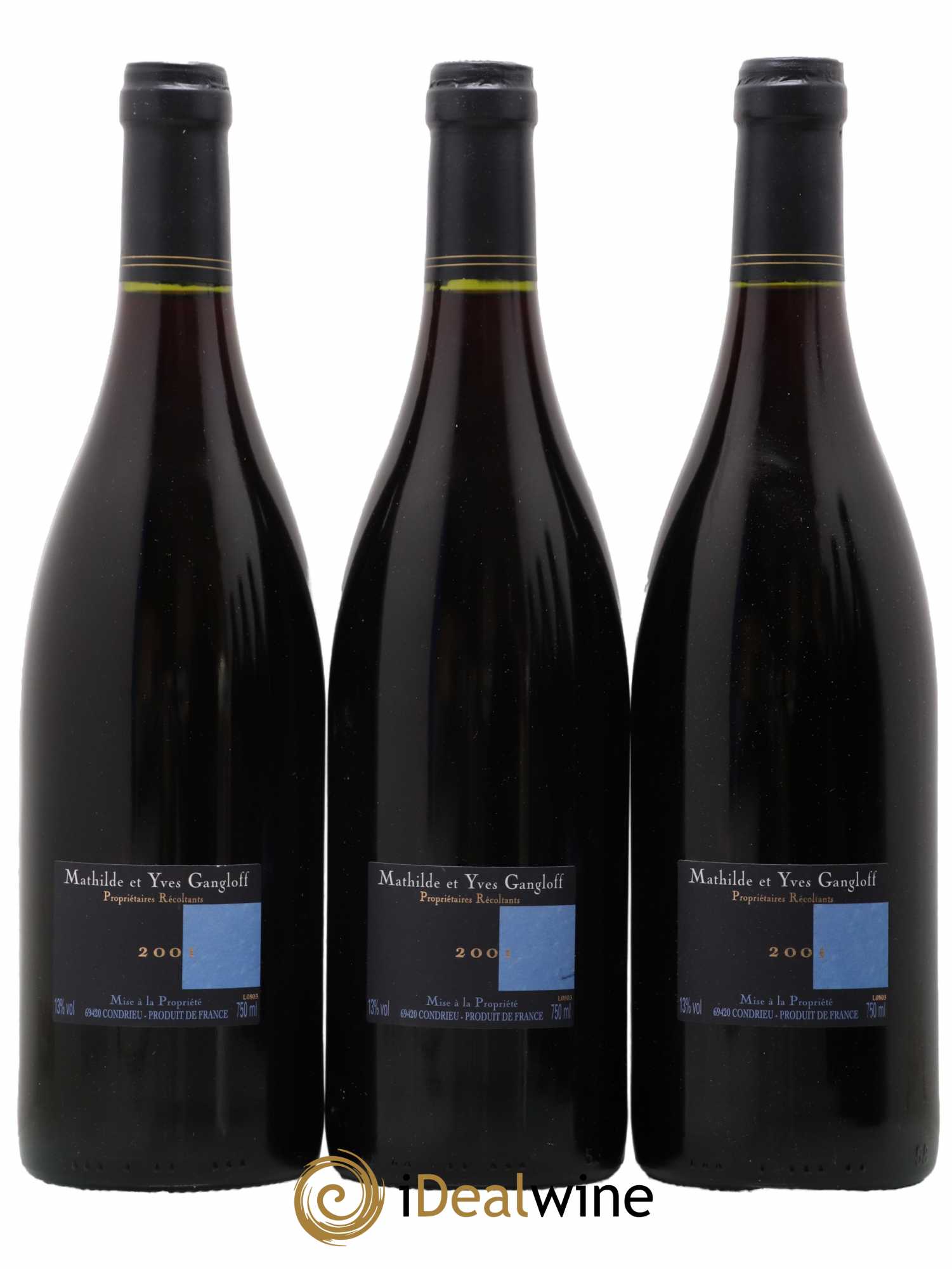 Côte-Rôtie La Barbarine Gangloff (Domaine) 2001 - Lot de 3 bouteilles - 1