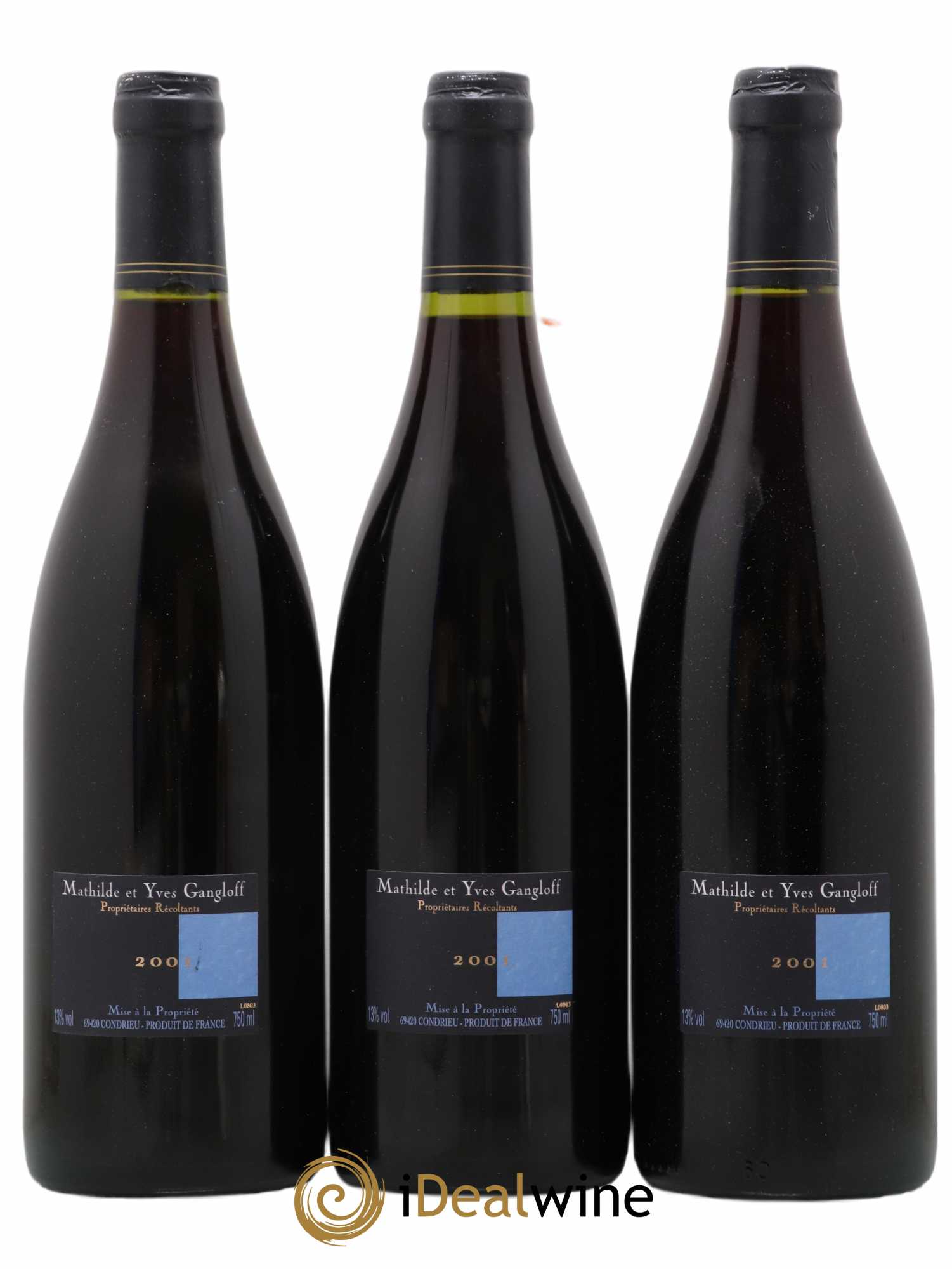 Côte-Rôtie La Barbarine Gangloff (Domaine) 2001 - Lot de 3 bouteilles - 1