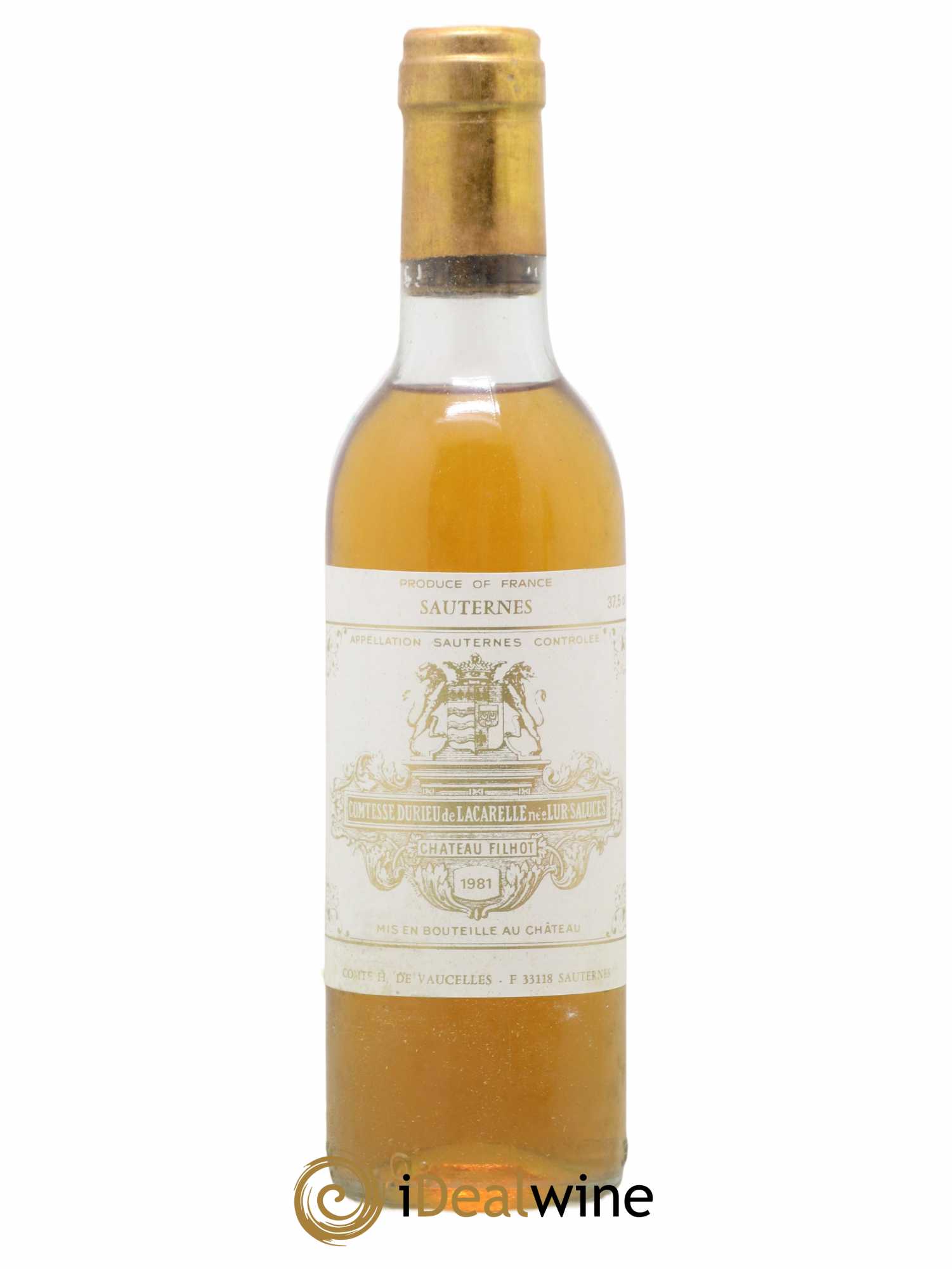 Château Filhot 2ème Grand Cru Classé 1981 - Lotto di 1 mezza bottiglia - 0