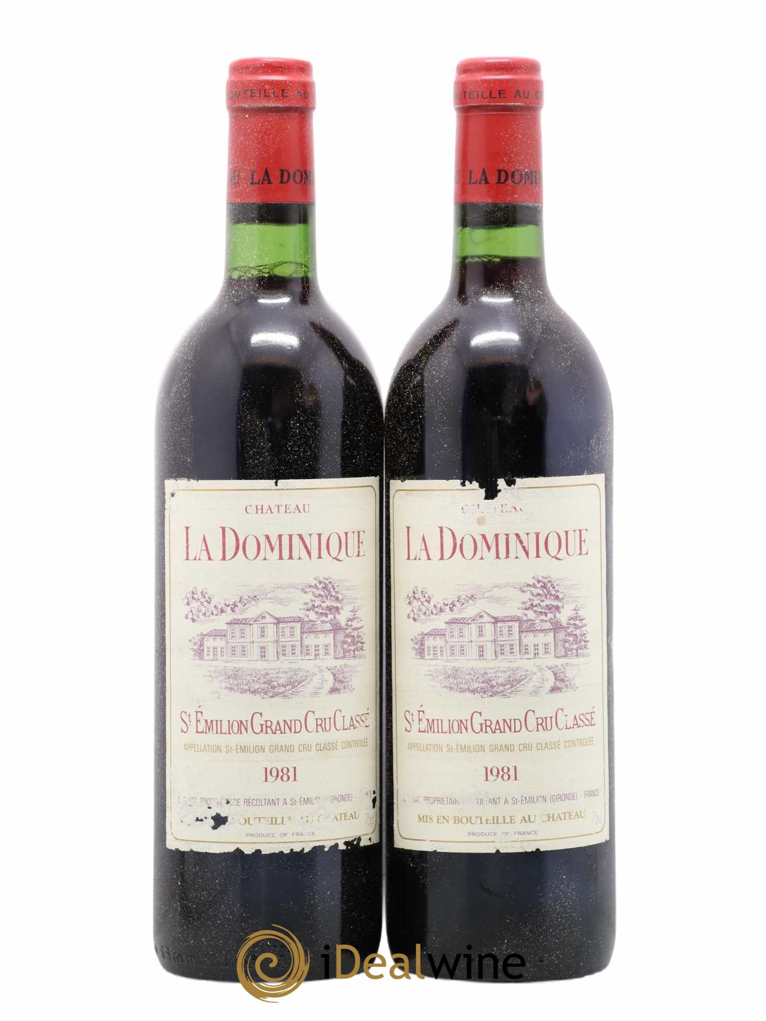 Château la Dominique Grand Cru Classé 1981 - Lot de 2 bouteilles - 0