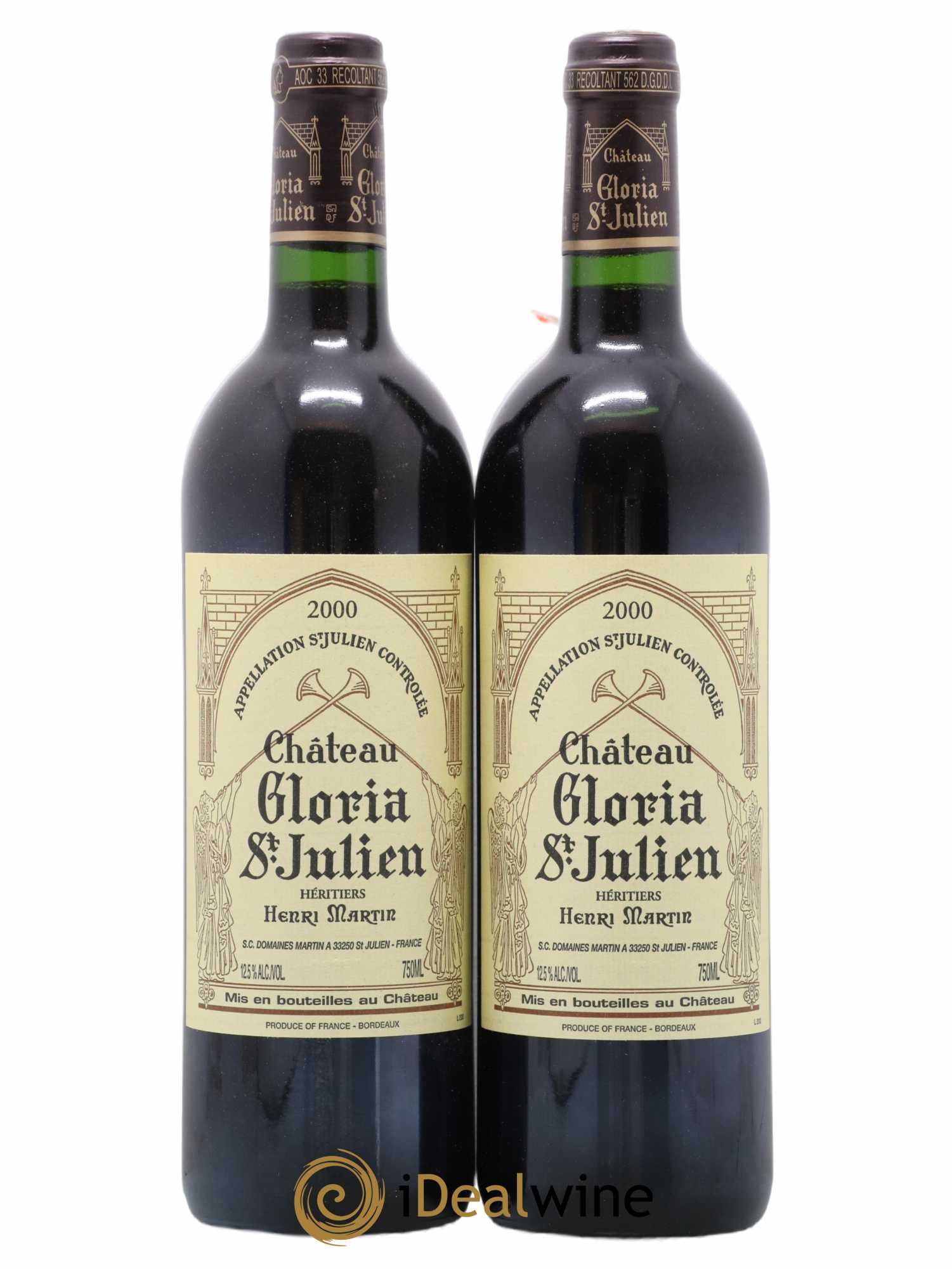 Château Gloria 2000 - Lot de 2 bouteilles - 0