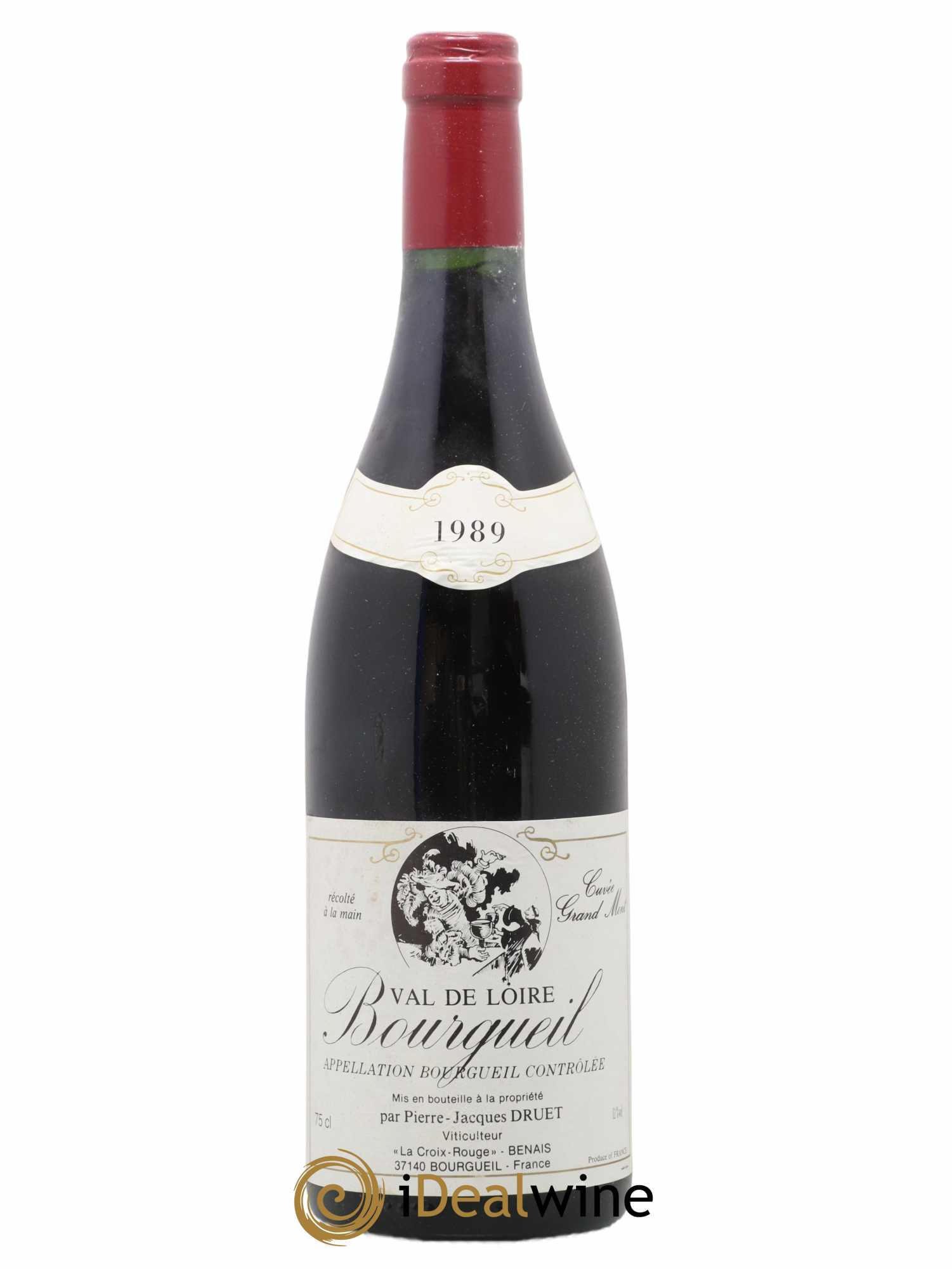 Bourgueil Grand Mont Pierre Jacques Druet 1989 - Lot de 1 bouteille - 0